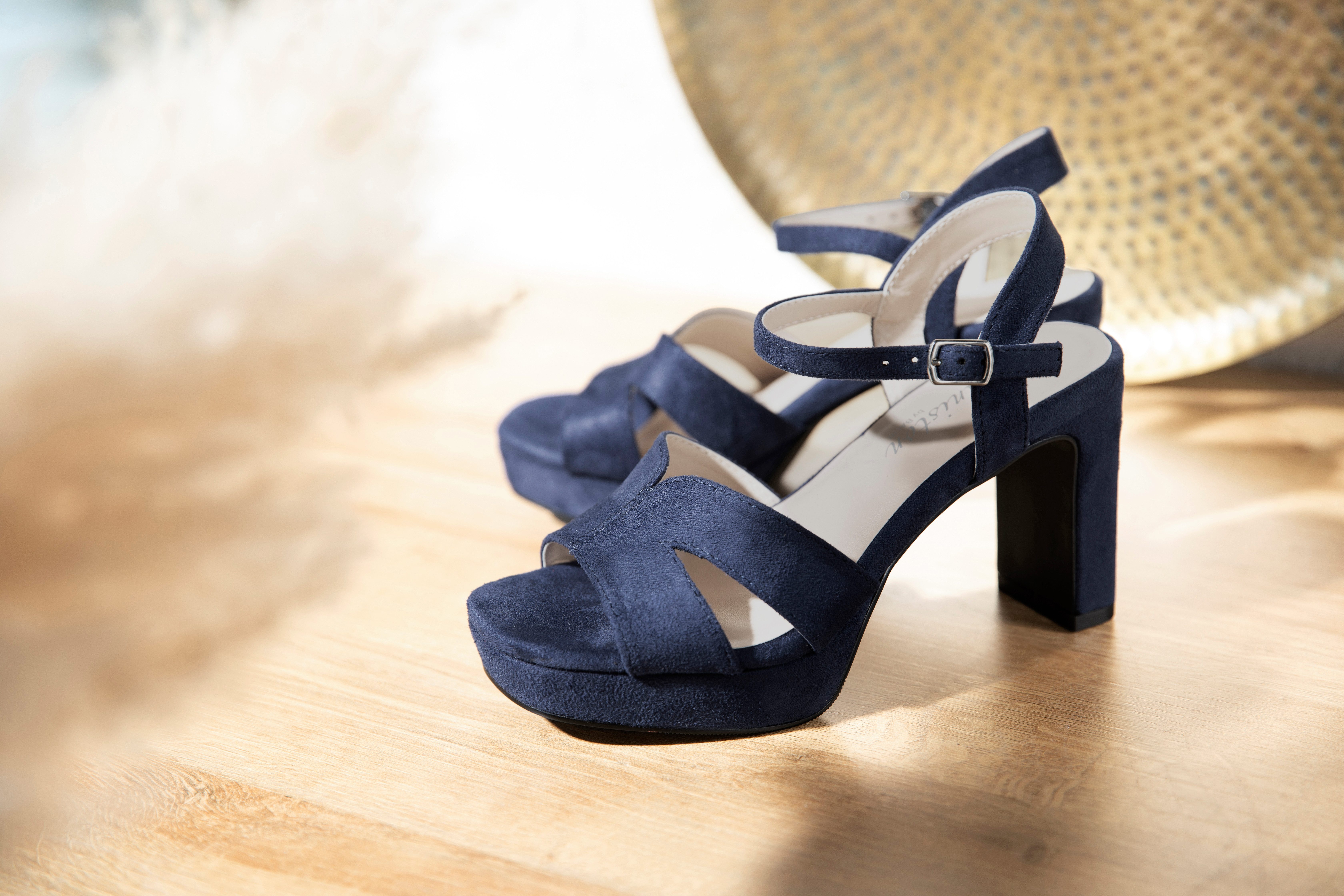 Aniston SHOES Highheel sandaaltjes , zomerschoen, avond sandaal, sleehak - nieuwe collectie