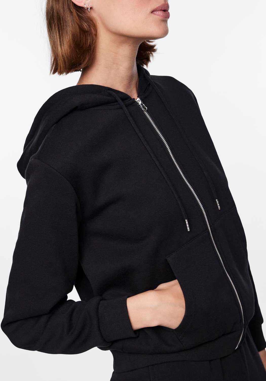 pieces Hoodie PCCHILLI LS ZIP HOODIE NOOS BC