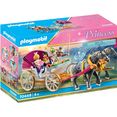 playmobil constructie-speelset romantische paardenkoets (70449), princess made in germany (60 stuks) multicolor