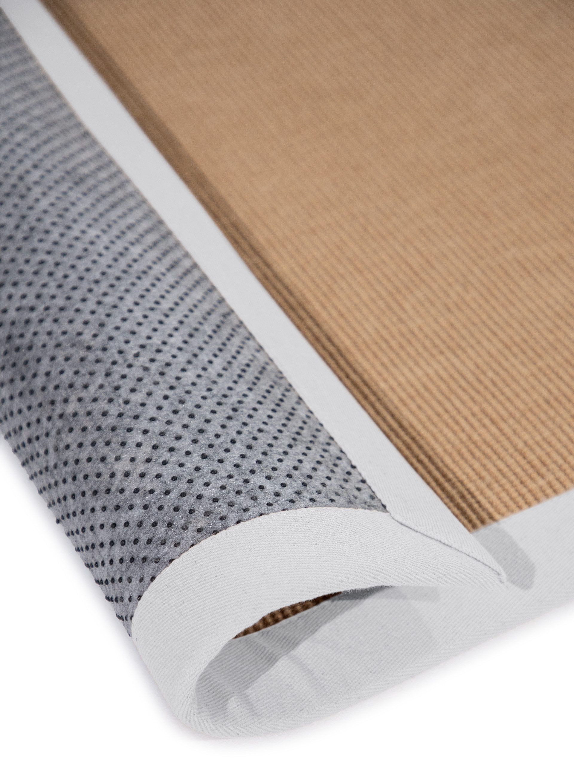 carpetfine Sisalkleed Sisal met gekleurd randdessin, antislip achterzijde