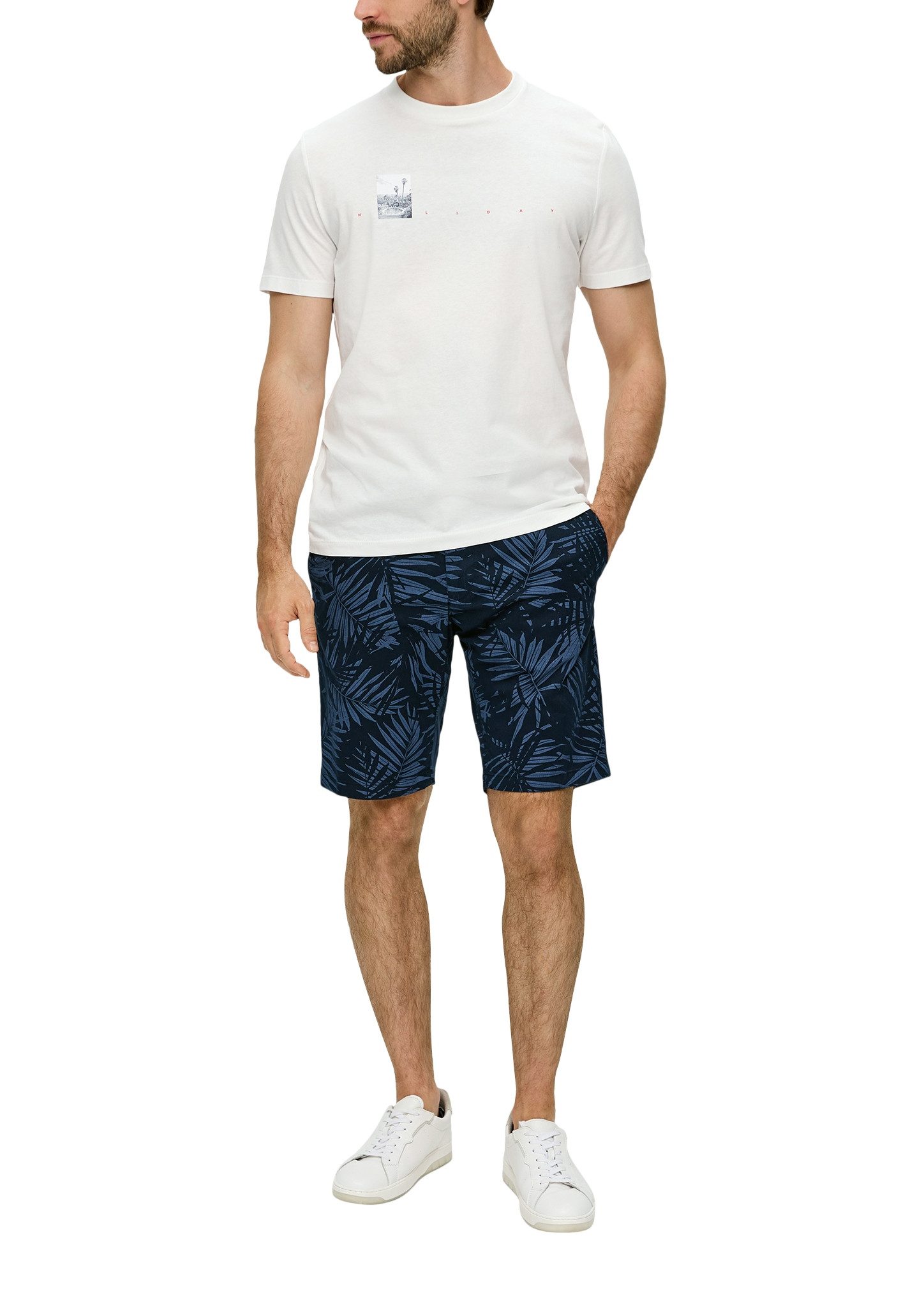 s.Oliver Bermuda met print all-over