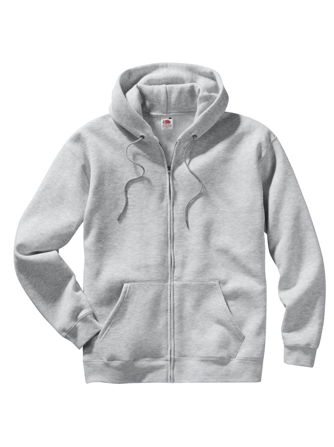 Fruit of the Loom Capuchonsweatvest heren sweatvesten maat 7 grijs