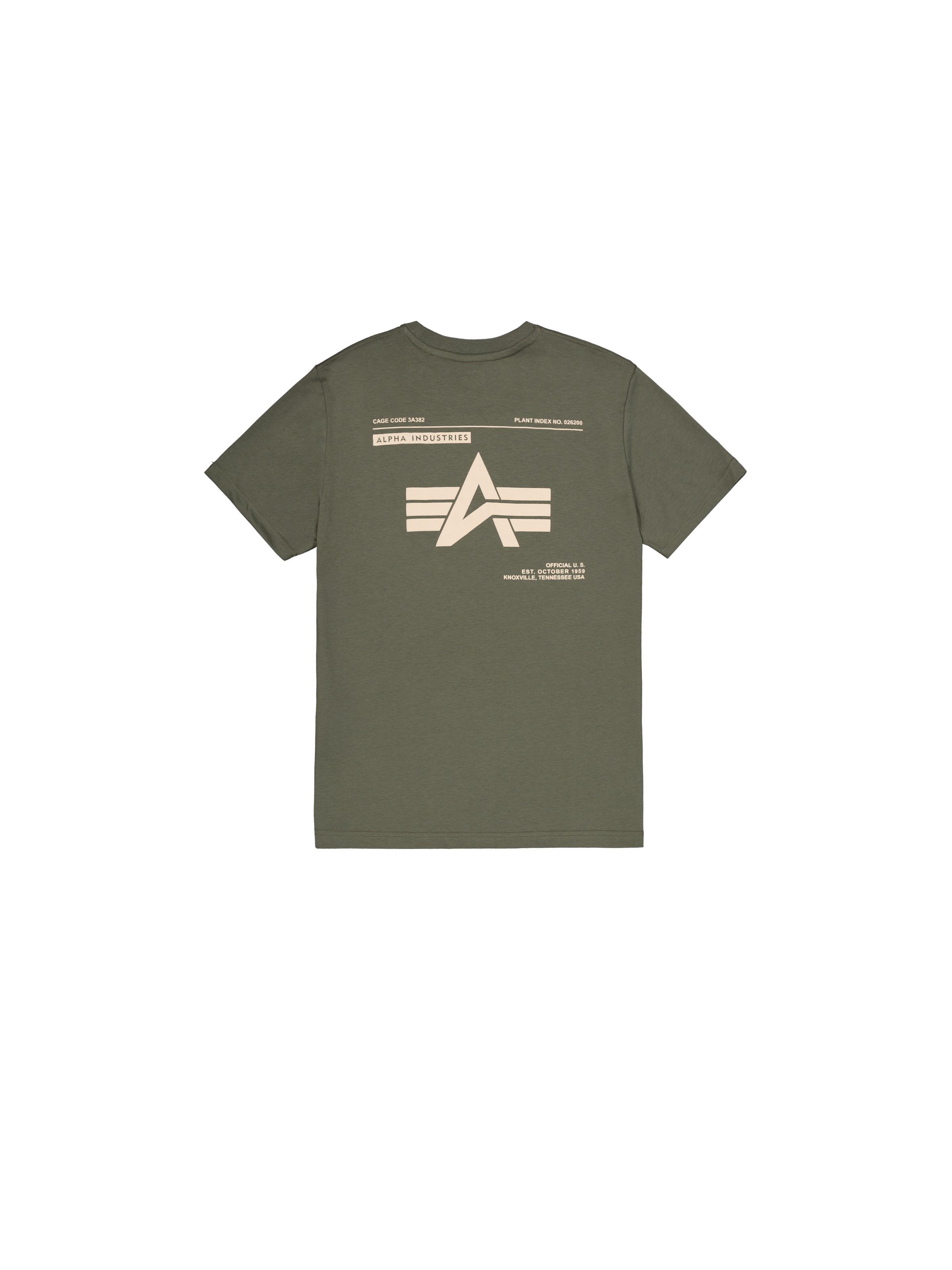 Alpha Industries Shirt met ronde hals Label T BP
