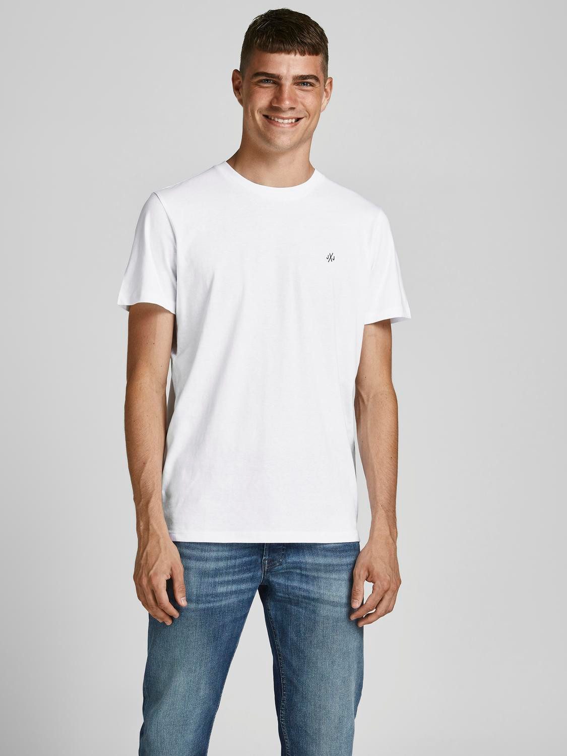 Jack & Jones Shirt met ronde hals TEE SS CREW NECK 5 P (set, 5-delig)