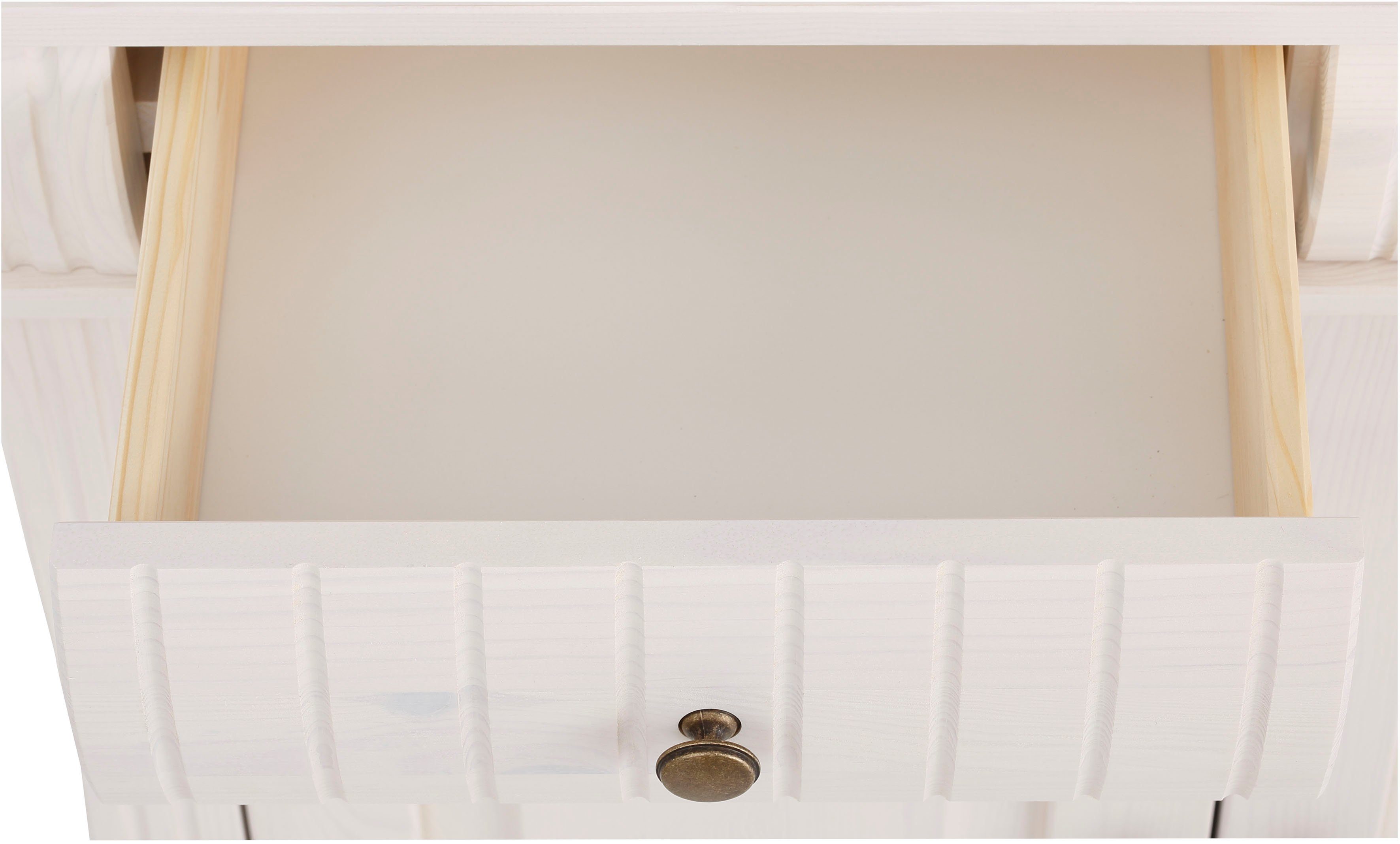 Home affaire Dressoir Teresa Commode, 4-deurs, breedte 152 cm, van massief dennenhout, FSC®