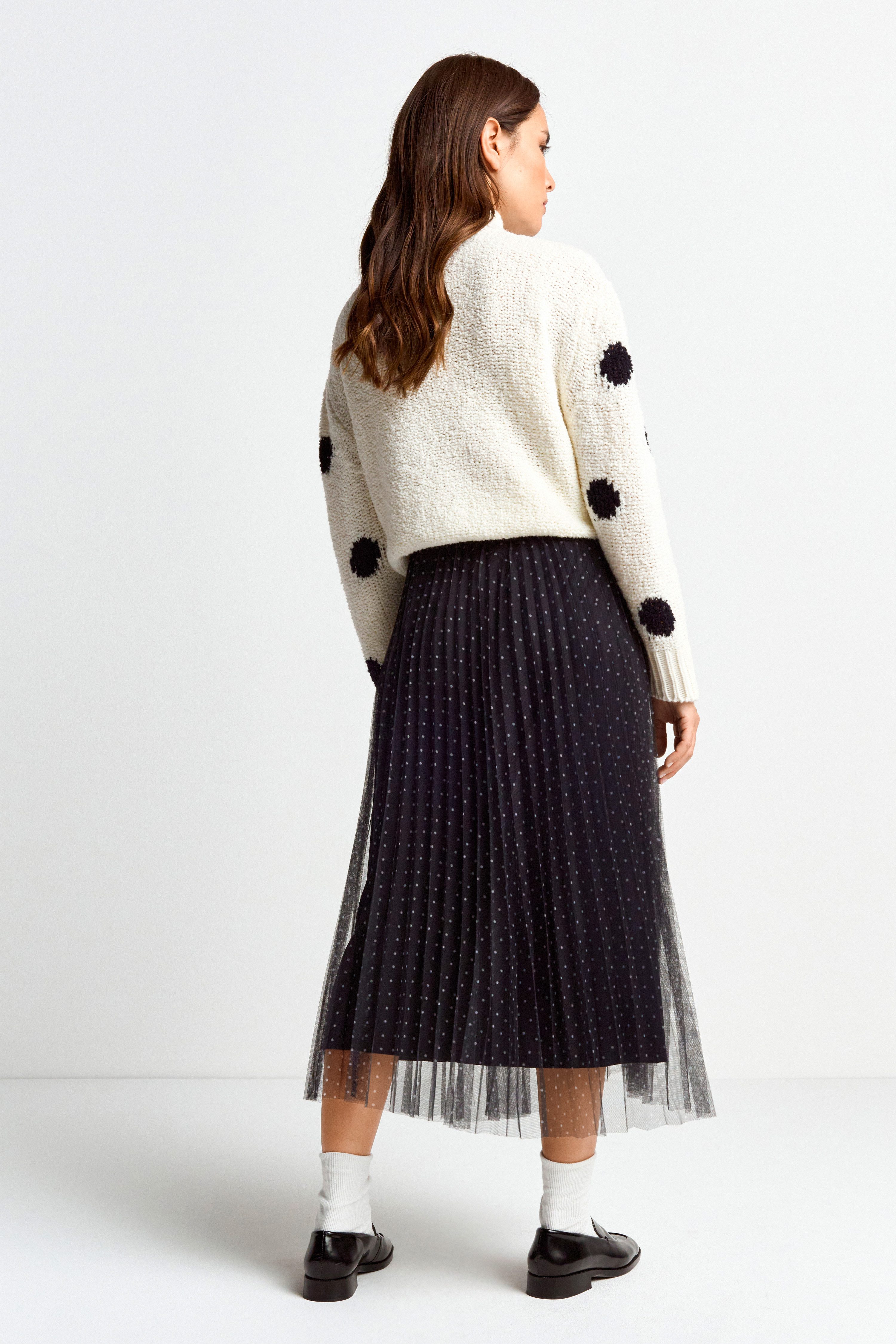 Rich & Royal Tule rok in laagjes-look