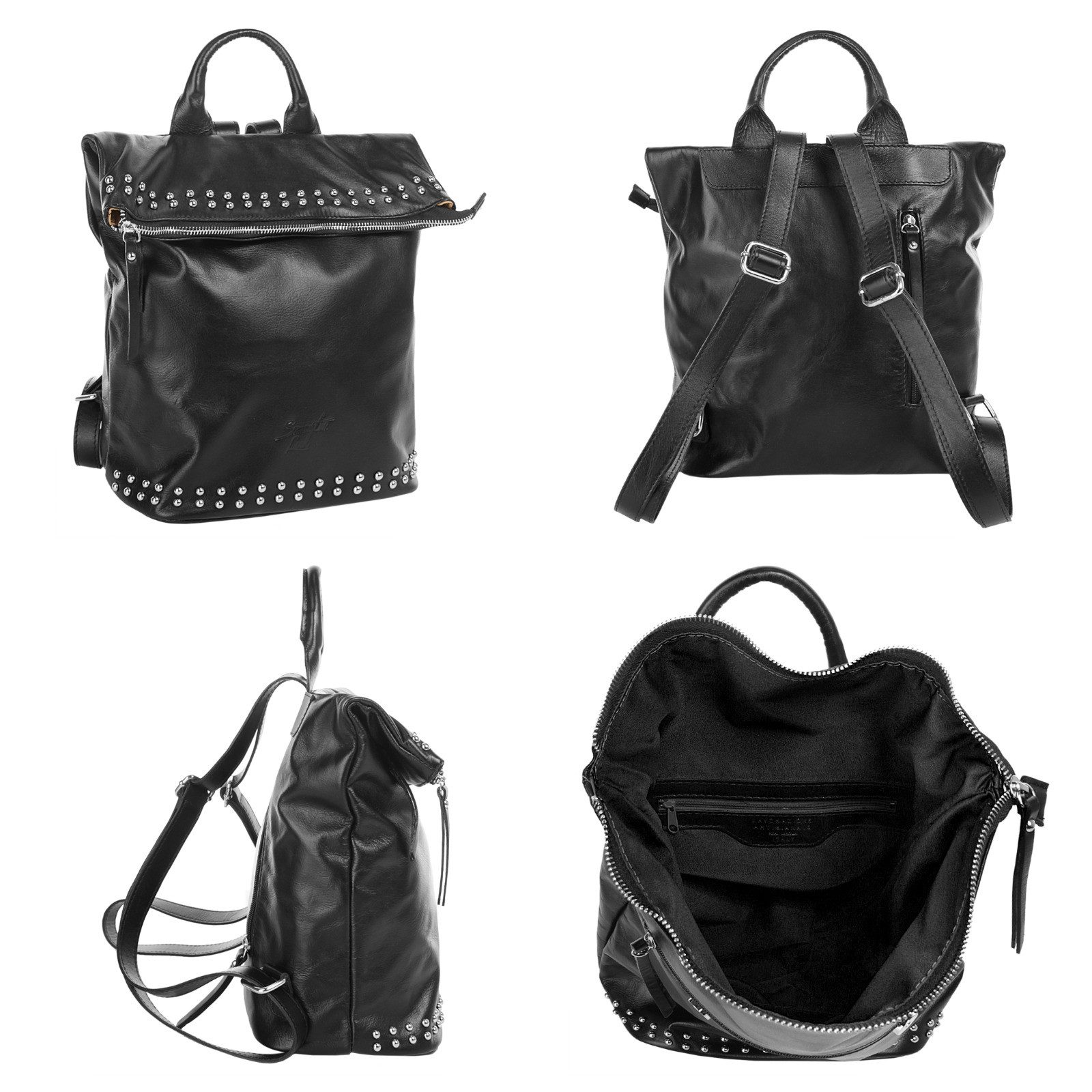 Samantha Look Rugzak echt leer, made in italy