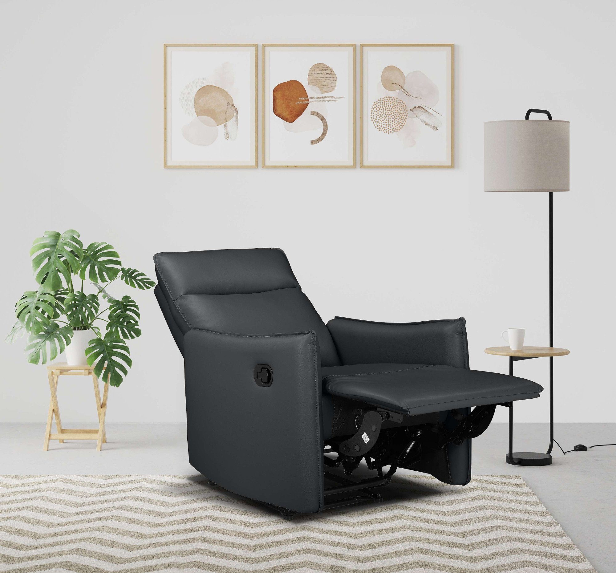 Dorel Home Relaxfauteuil Lugo, tv-fauteuil, woonkamerfauteuil met slaapfunctie