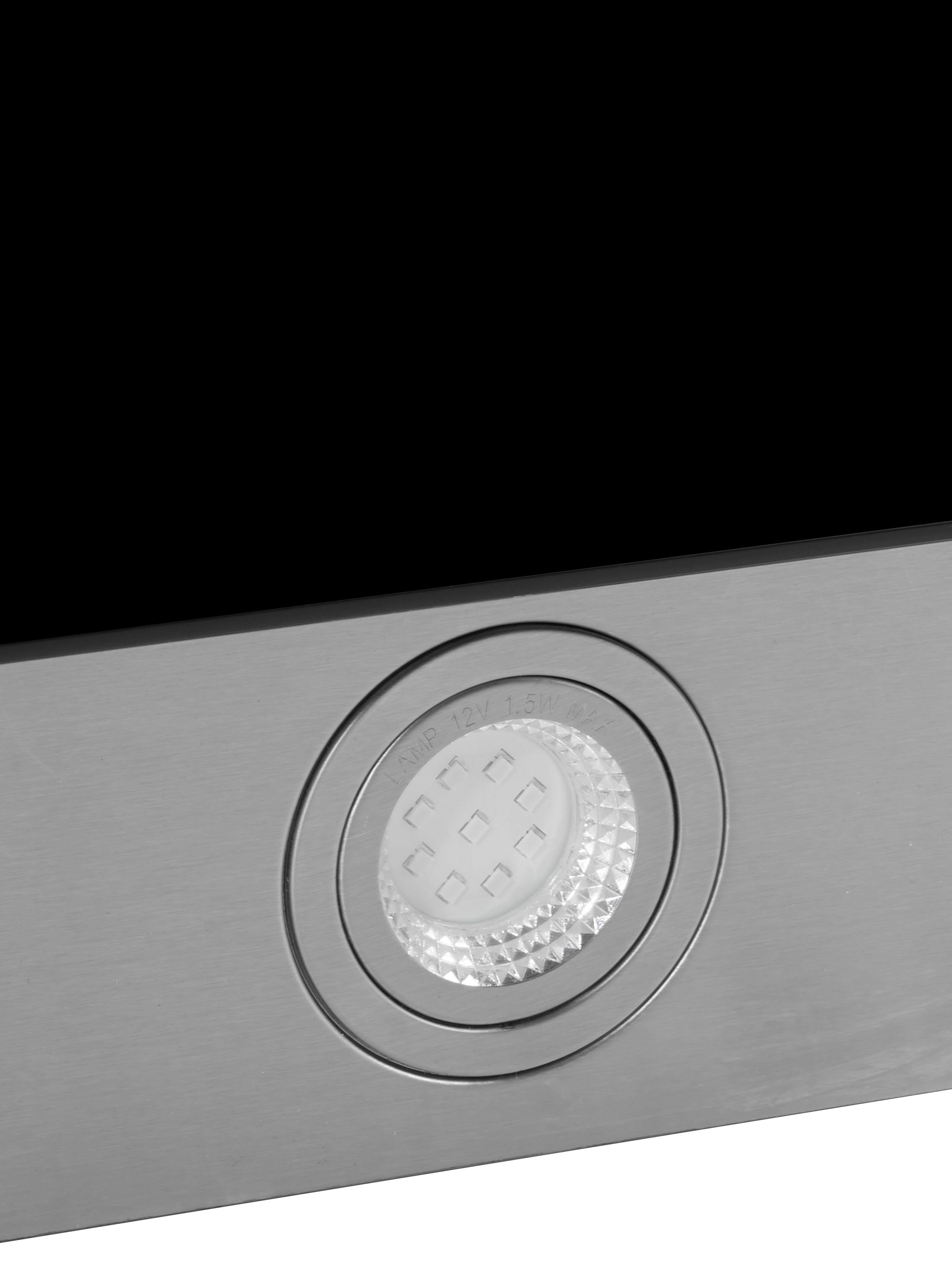 RESPEKTA Schuine wandkap CH 99040-60S 60 cm, 3 vermogensniveaus, touch control, timer, geschikt voor afzuiging en recirculatie