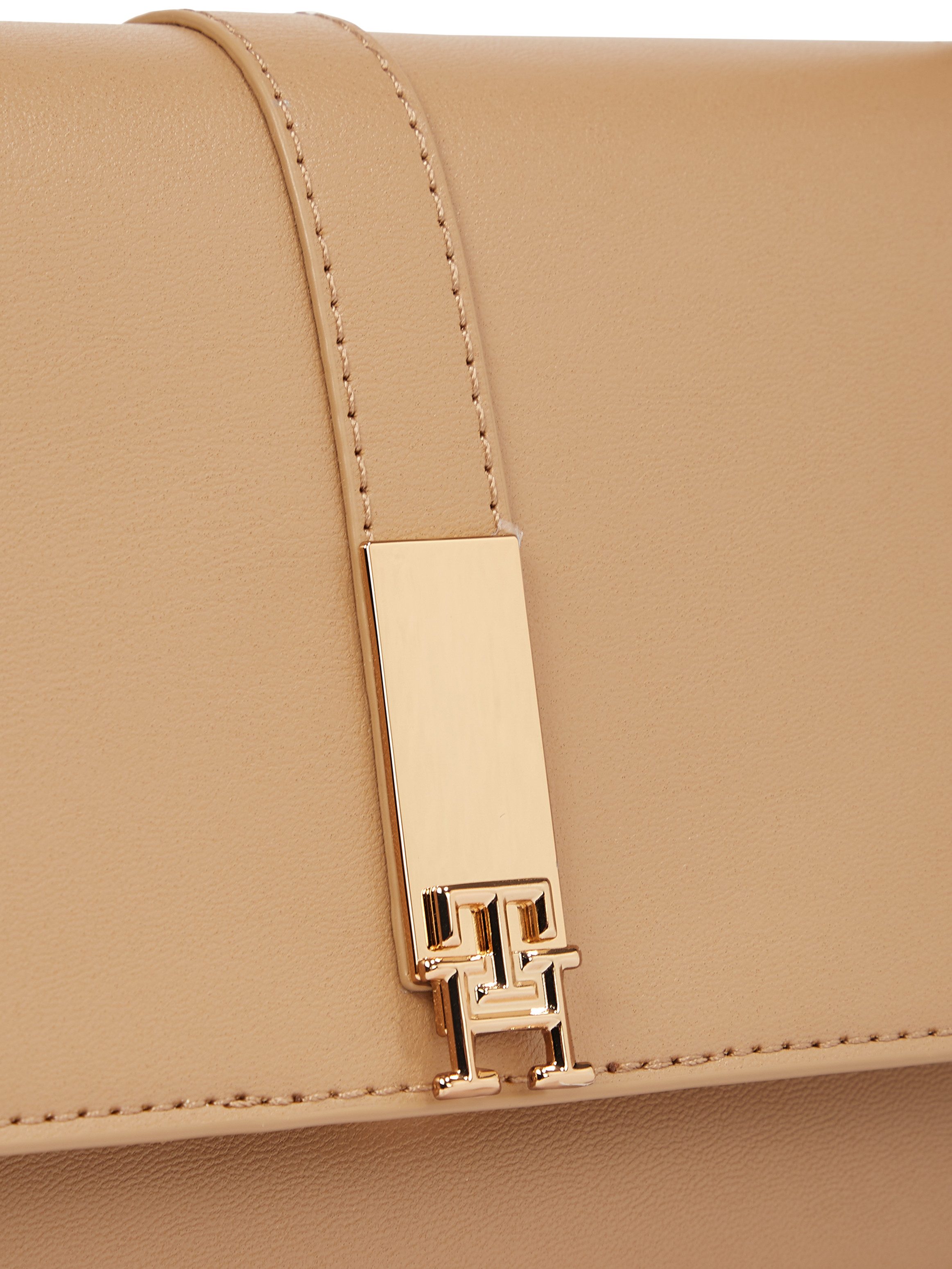Tommy Hilfiger Schoudertas TH HERITAGE SHOULDER BAG , dames avondtas, clutch, mini bag, handtas, gouden details