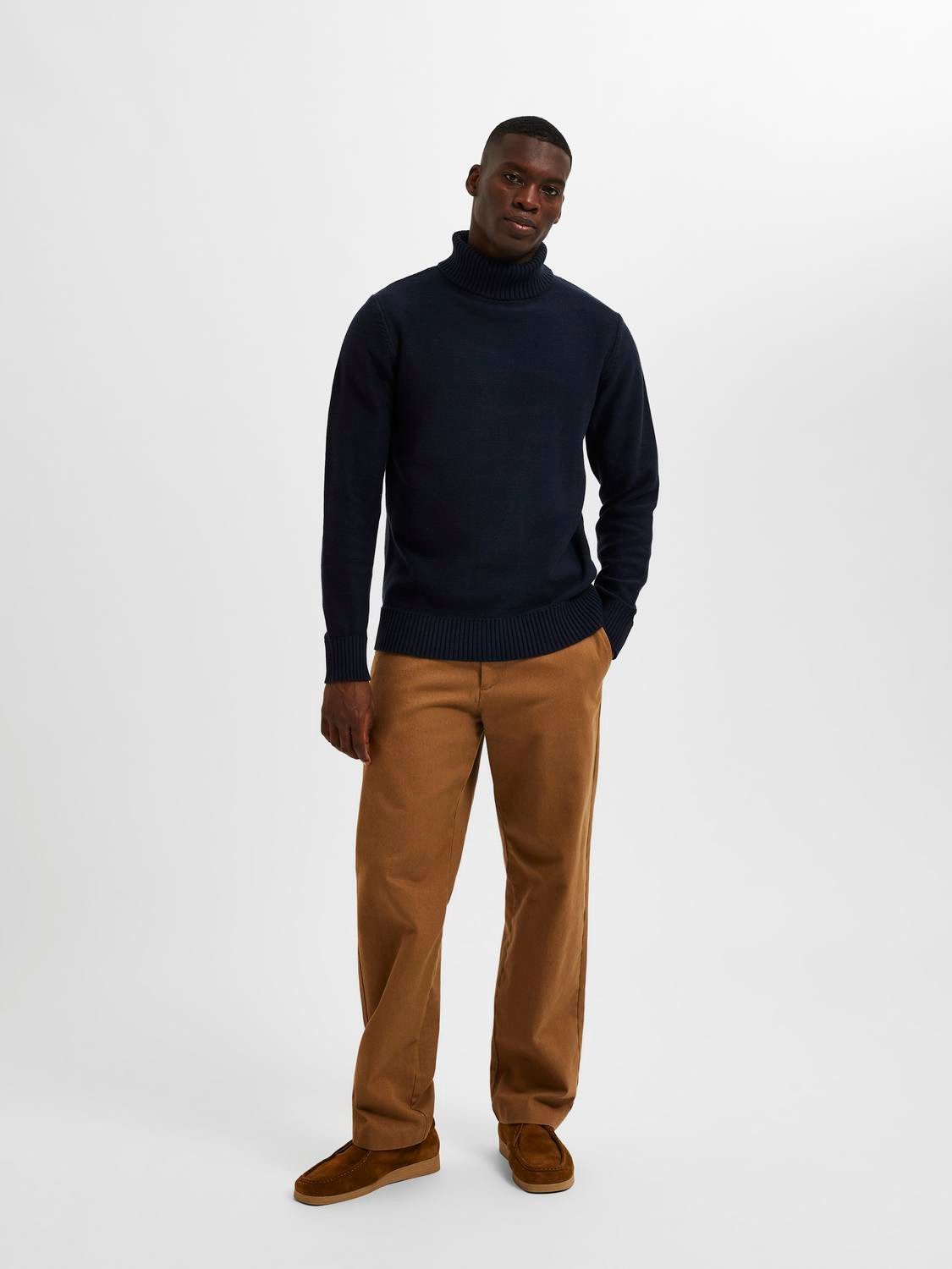 SELECTED HOMME Coltrui SLHAXEL LS KNIT ROLL NECK NOOS