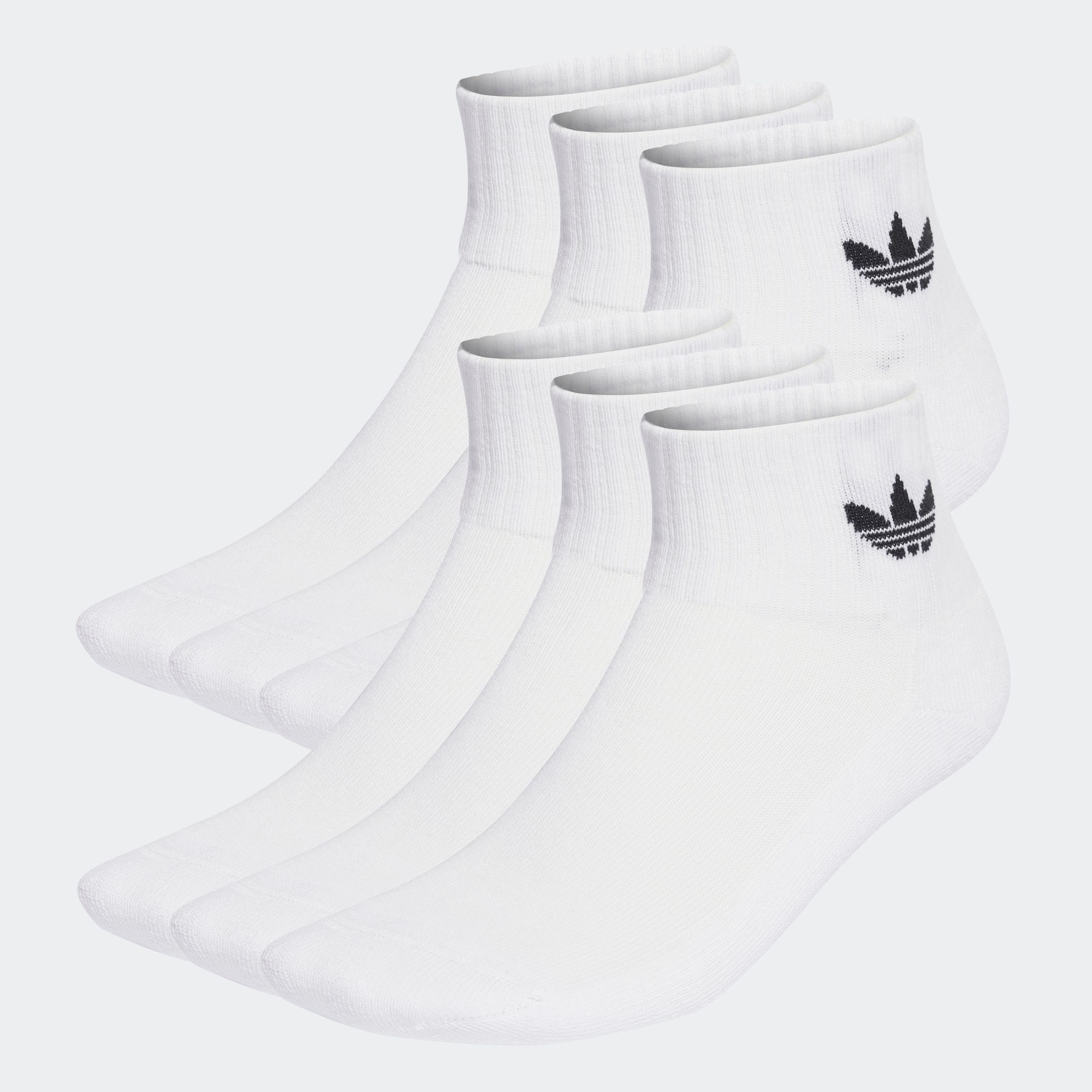 adidas Originals Sportsokken MID ANKLE SCK 6 Enkelhoge sokken in trefoil stijl, 6-pack (6 paar)