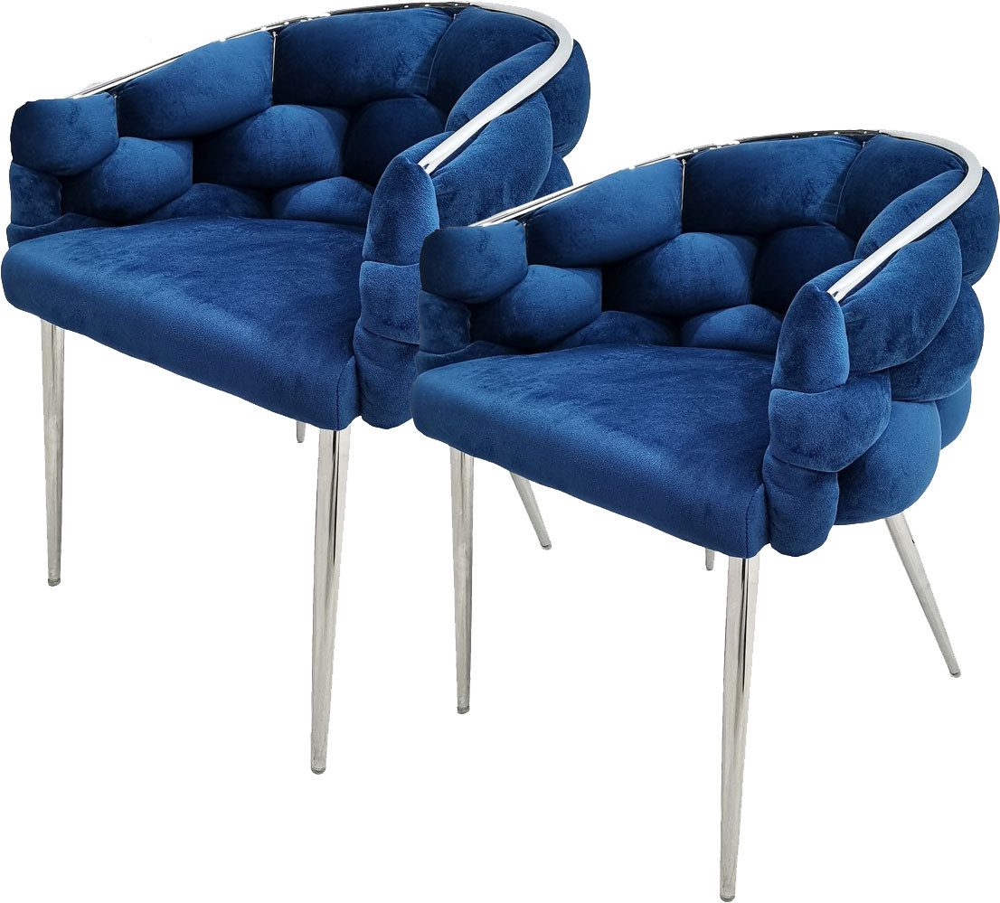 Kayoom Stoel Grace 125 2-delige set, frame van ijzer, comfortabel gepolsterd (set, 2 stuks) 4 poot stoelen