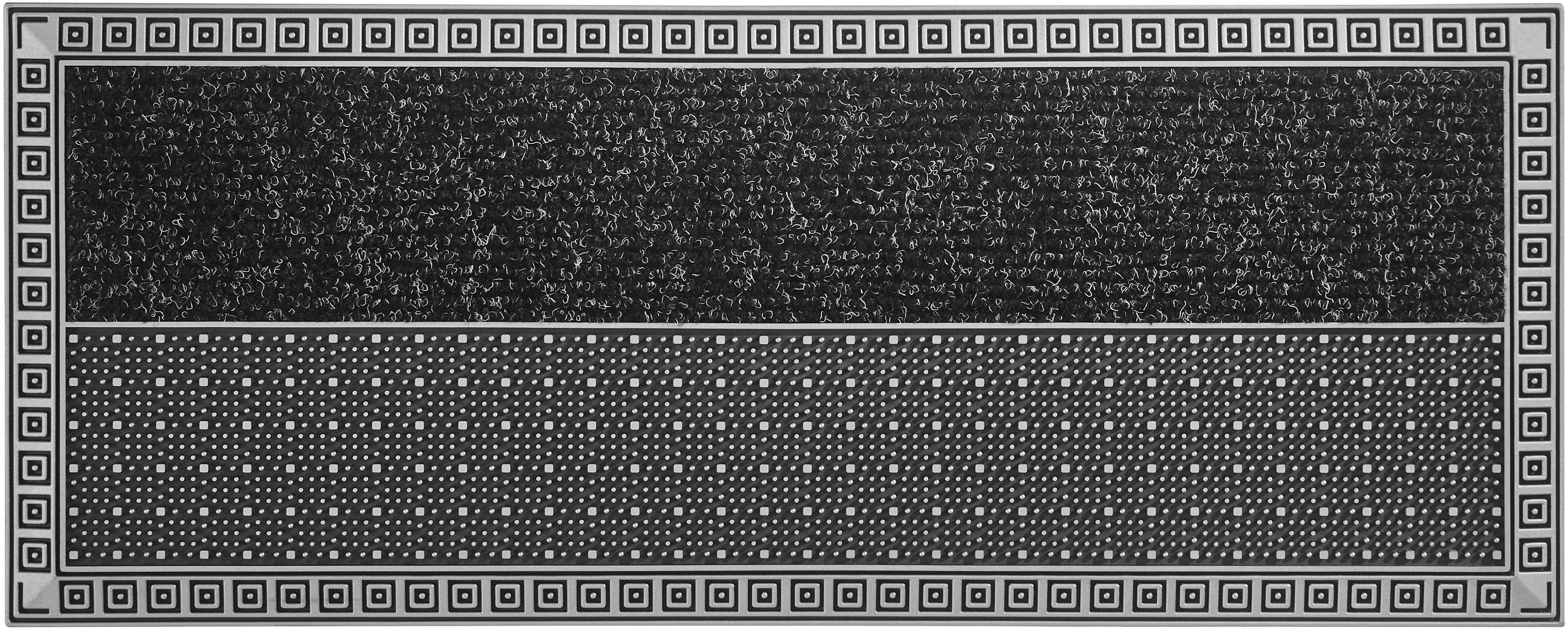 Home2Fashion Mat CenterClean XL - Squares smalle vuilopvangmat, robuust, geschikt voor binnen- en buitengebruik