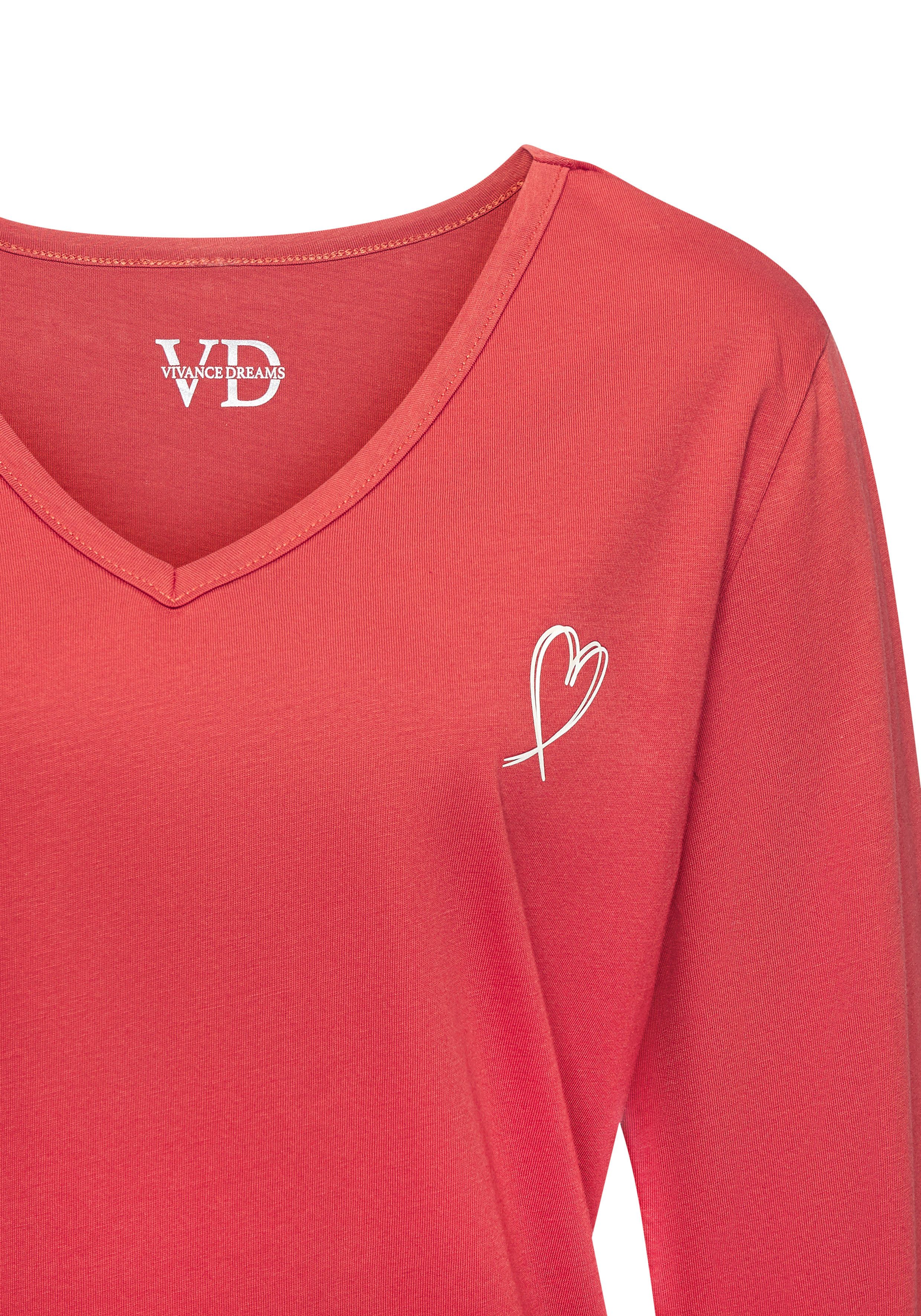Vivance Dreams Longsleeve Met kleine hartjesprint