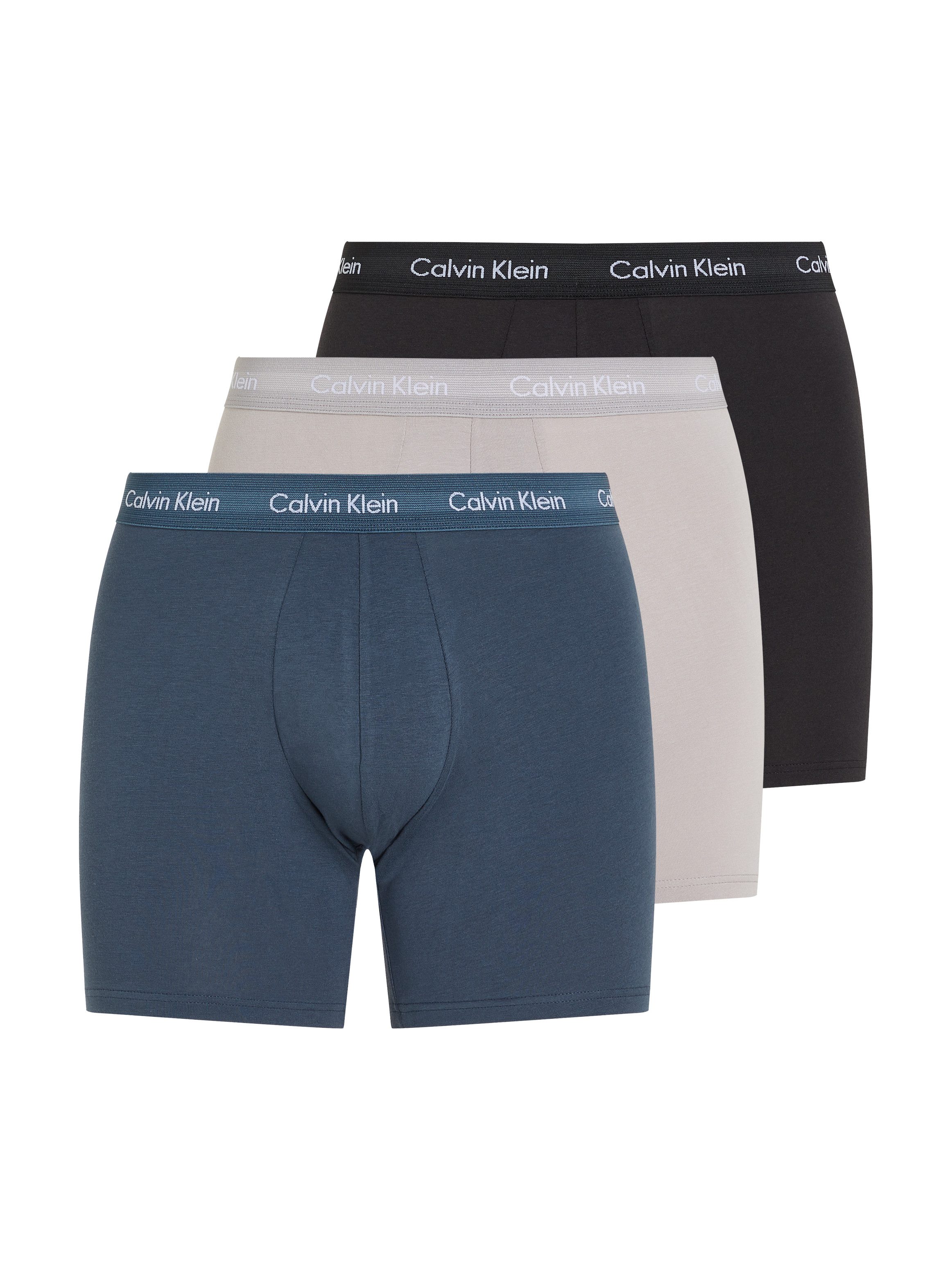 Calvin Klein Boxershort CK lange boxer met langere pijpen (set 3 stuks)