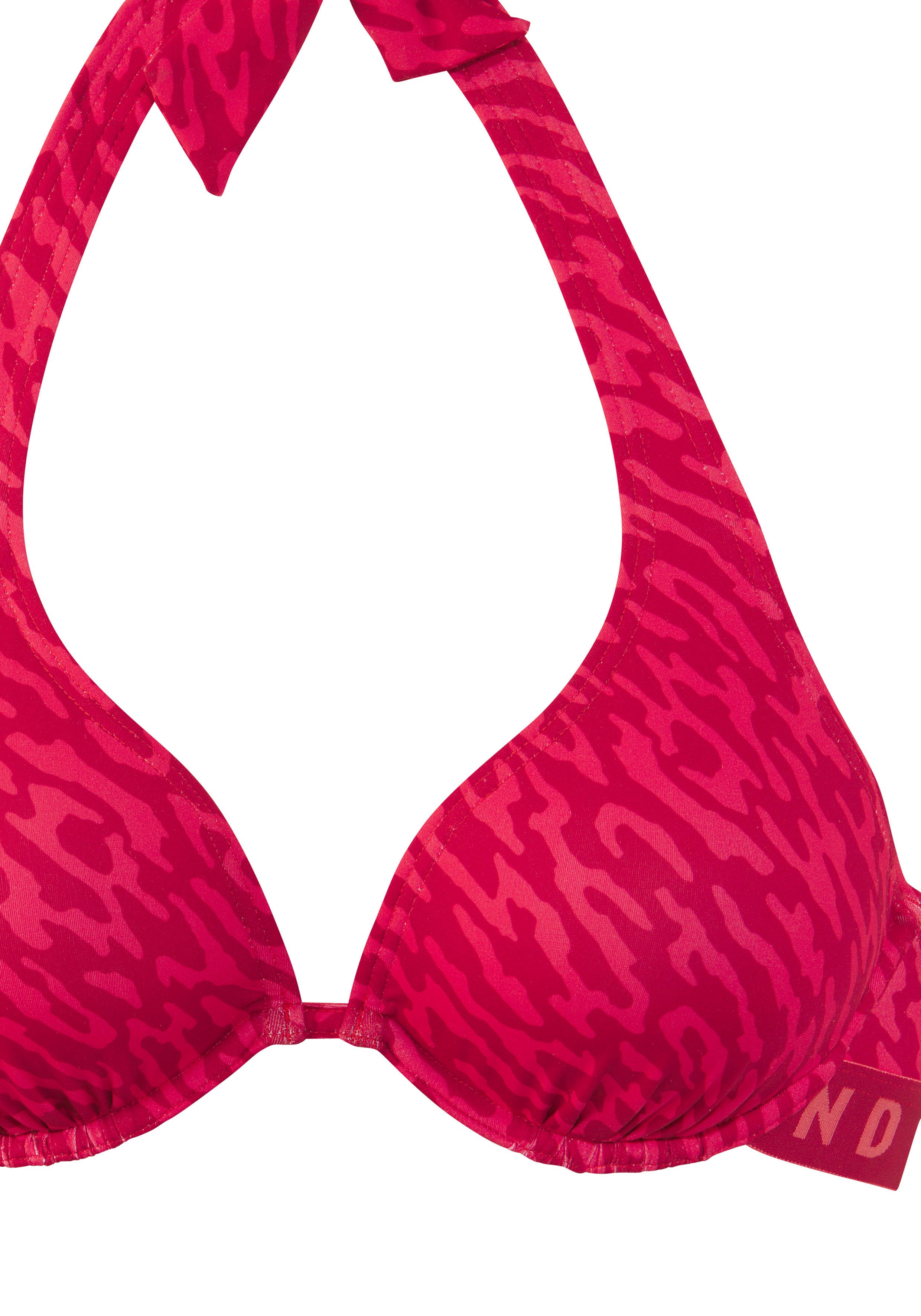 Elbsand Beugelbikini met merkopschrift