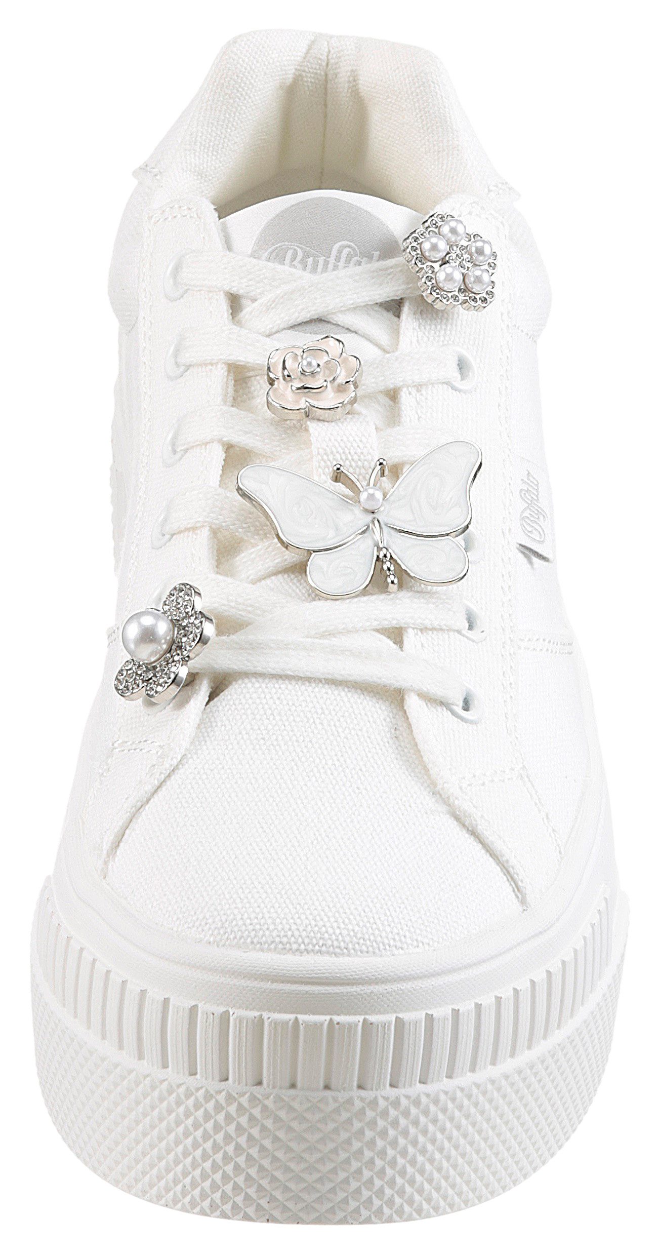 Buffalo Plateausneakers PAIRED ICE , veterschoen, vrijetijdssneaker, lage schoen met sieraandeel