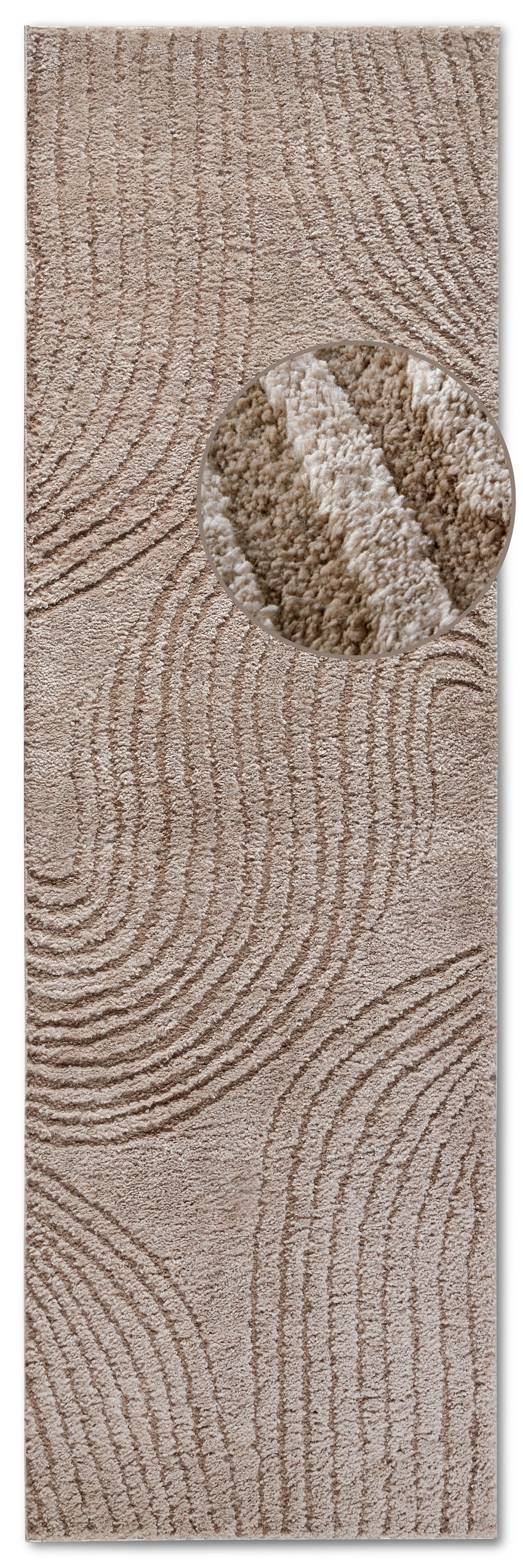 ELLE DECORATION Design-vloerkleed Pigment Hoogpolig, shaggy, loper, zacht, langpolig, modern, hoog-laag effect