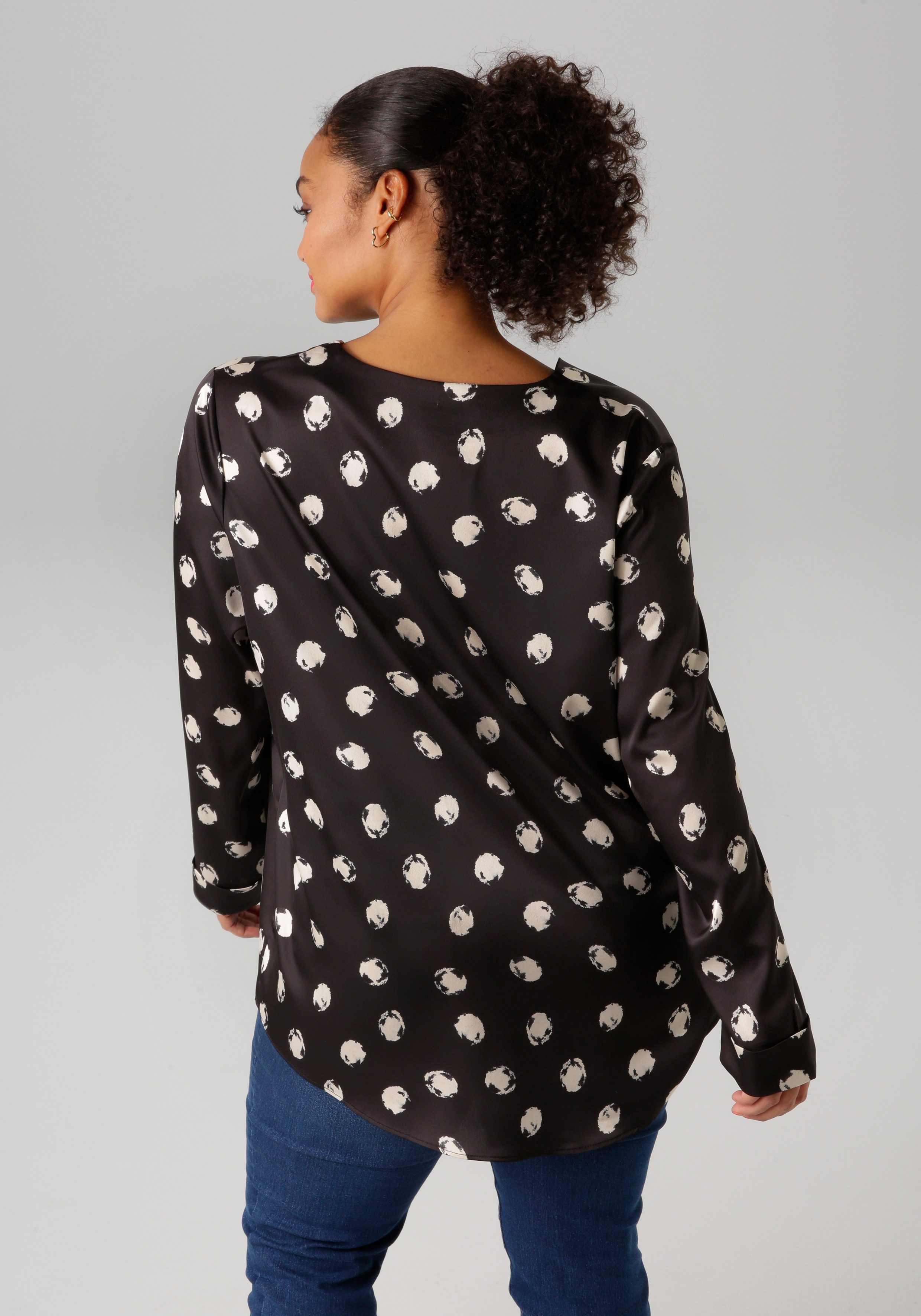 Aniston PLUS Blouse zonder sluiting met v-hals