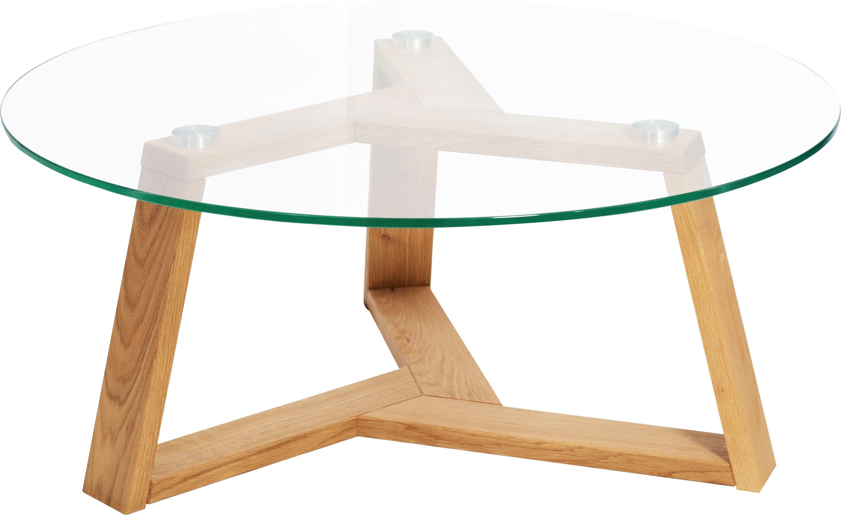 Home affaire Salontafel Mantua Diameter glazen blad: 90 cm