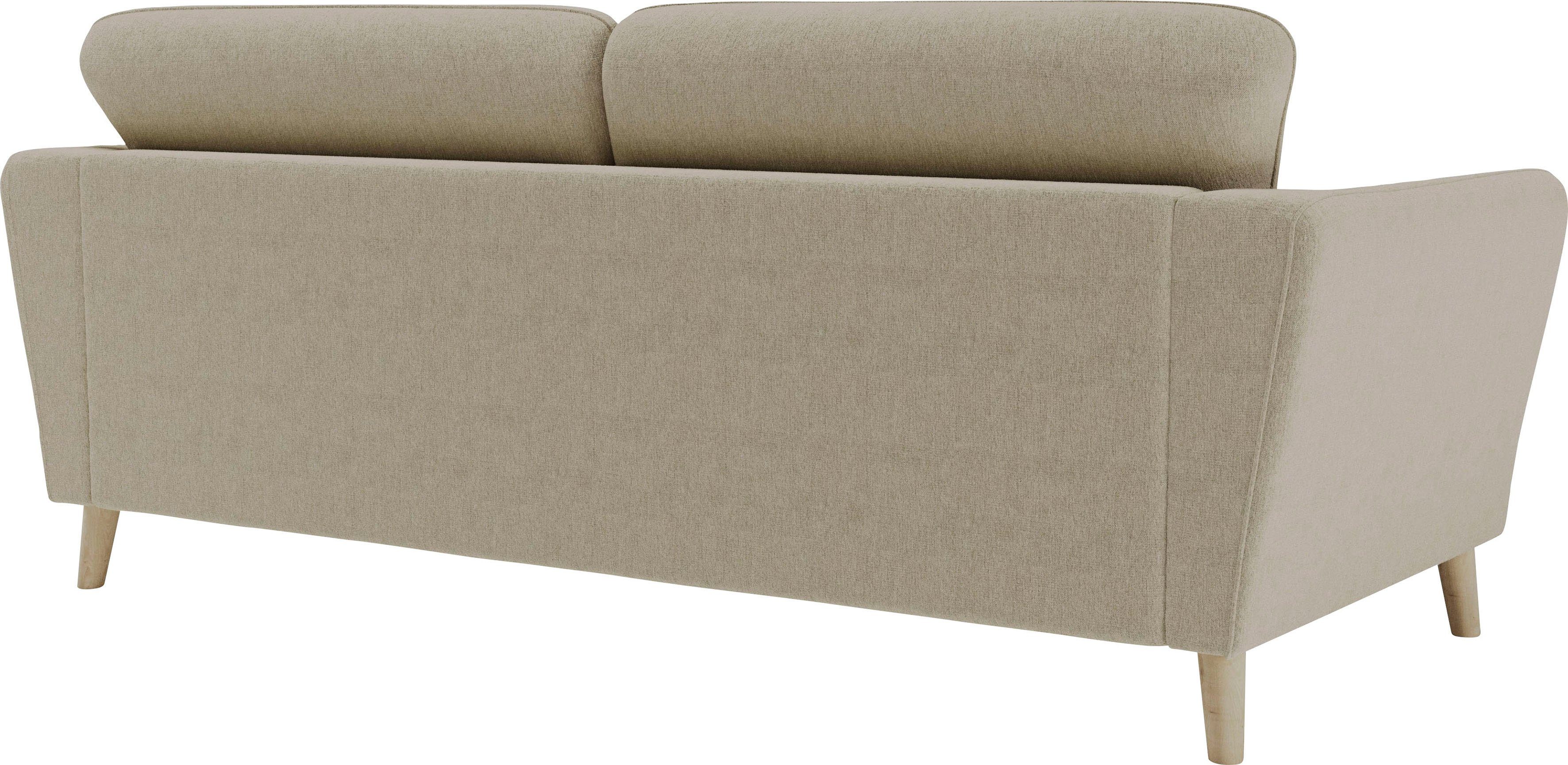Home affaire 3-zitsbank MARSEILLE 3-zitsbank 206 cm, cord, vlakke weefsel, structuur, geweven stof