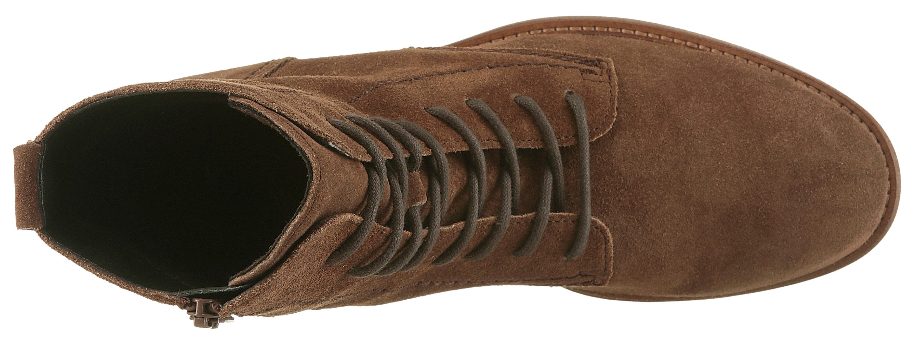 Gabor Veterlaarsjes , blokhak, veterschoenen, herfstschoenen met uitneembaar voetbed