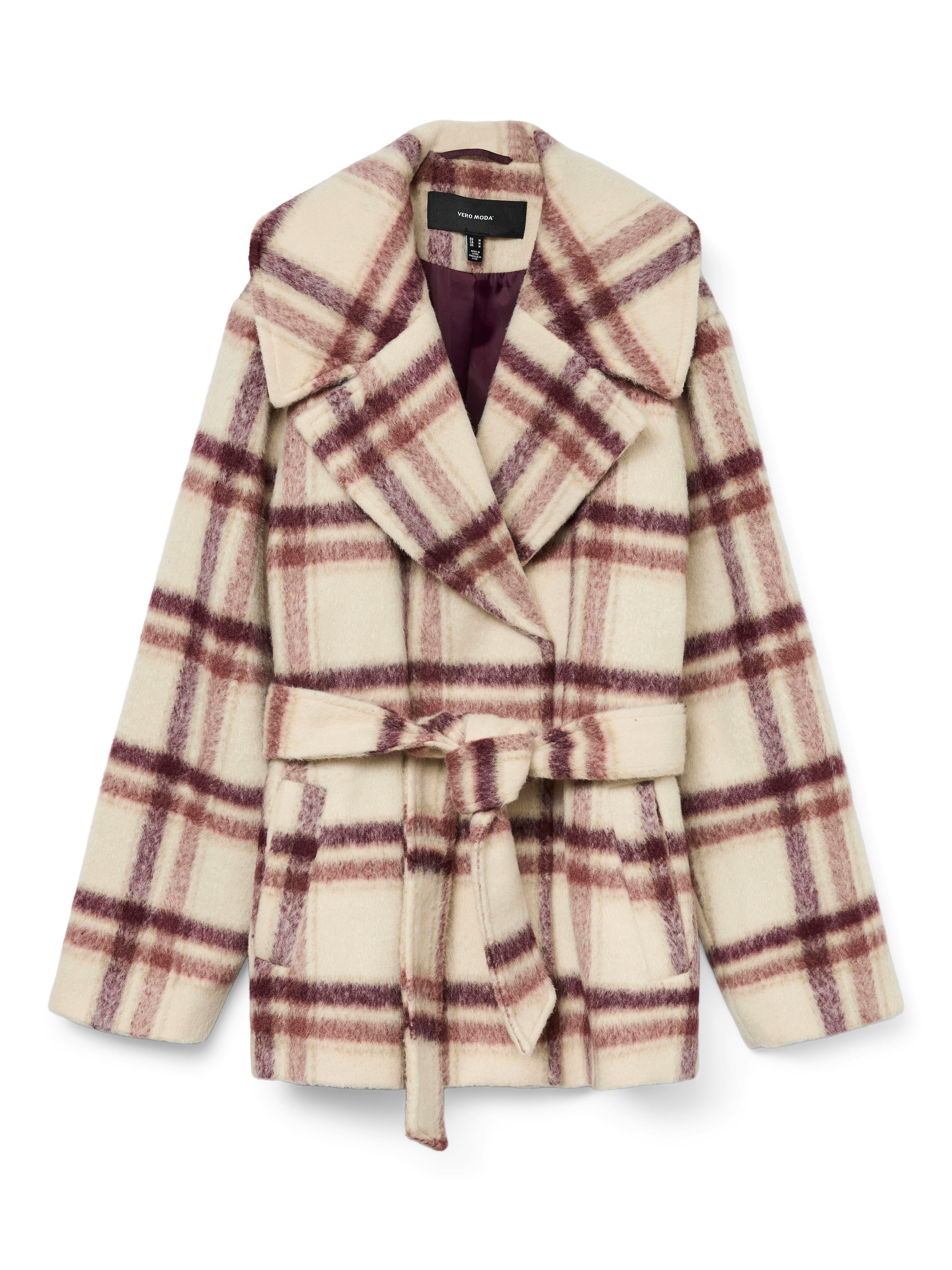 Vero Moda Kort jack VMVERA SHIRLEY CHECK JACKET BOO