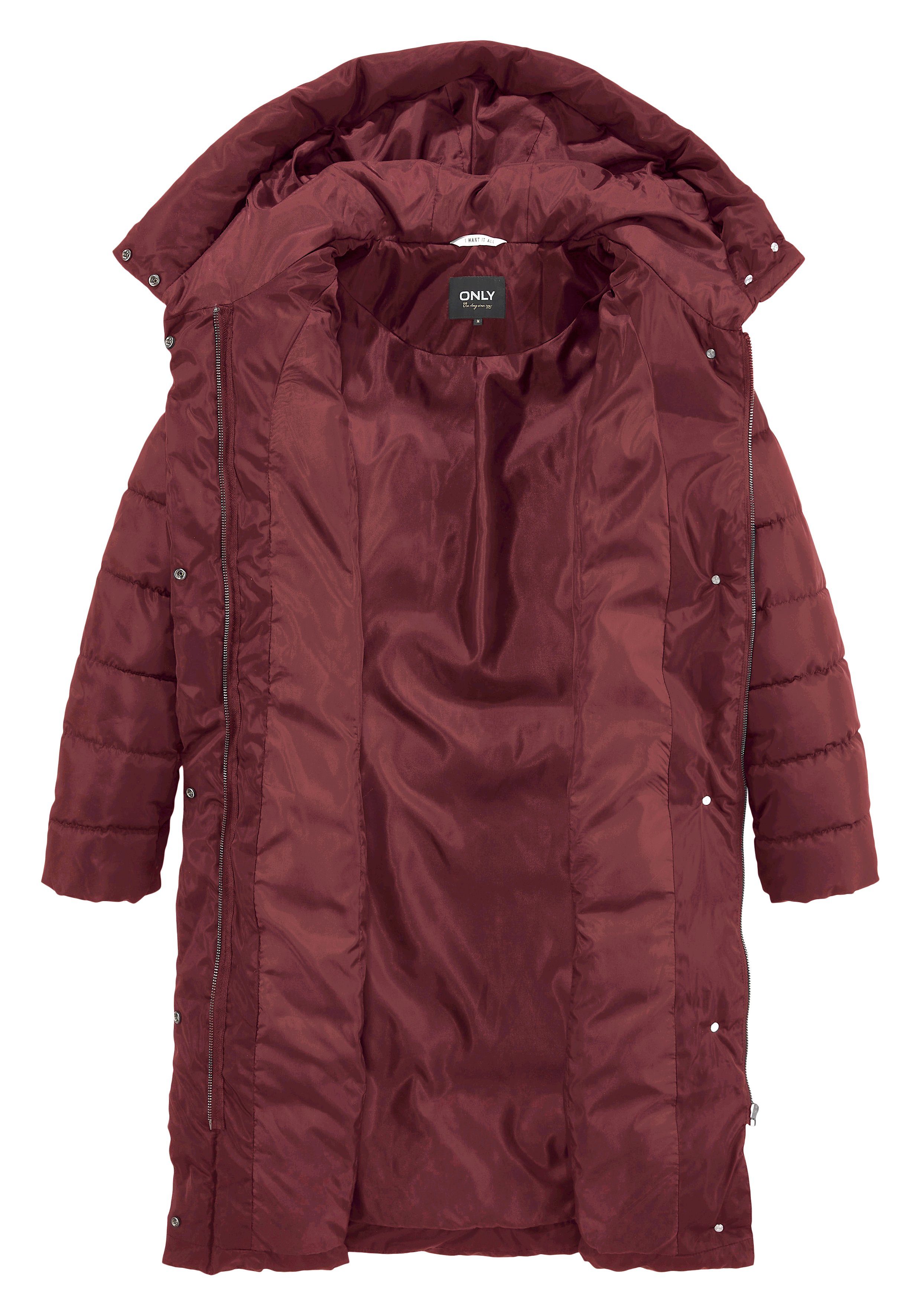 Only Gewatteerde jas ONLTINA PUFFER X LONG COAT OTW