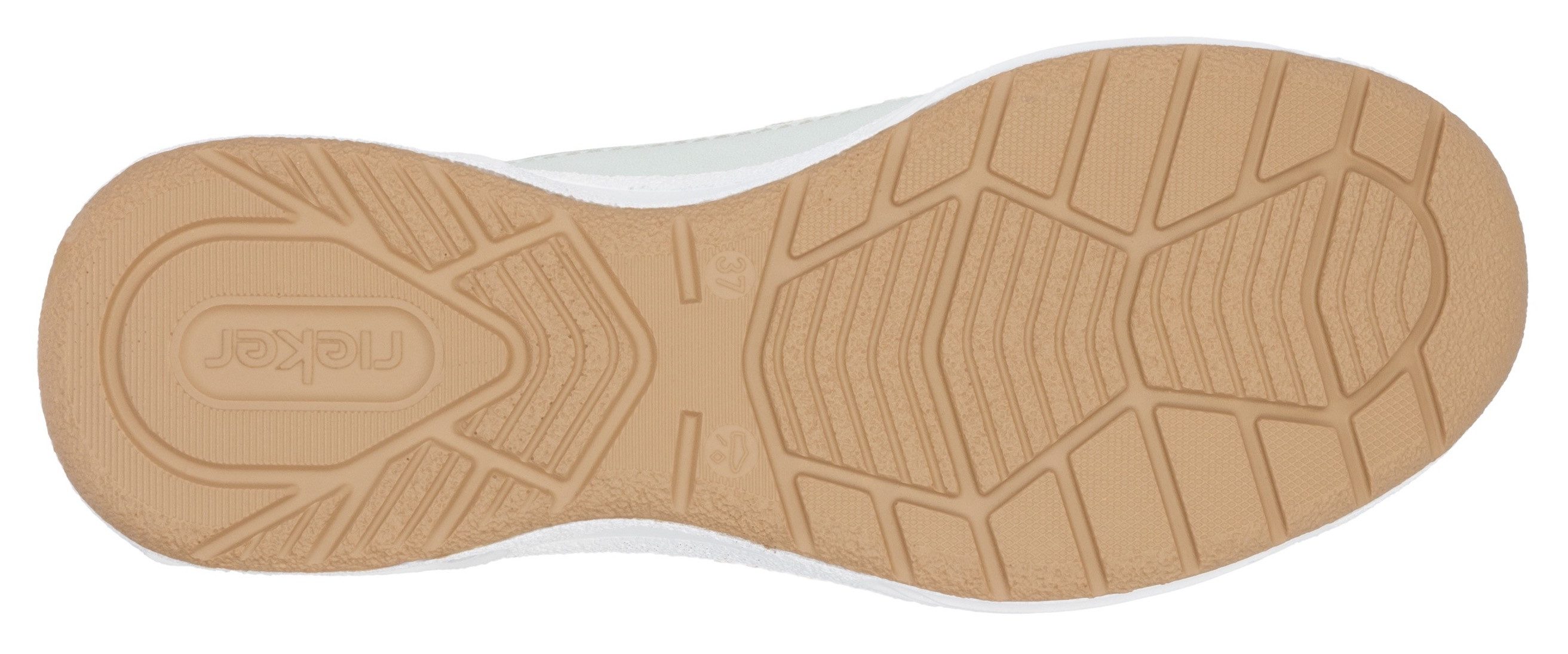 Rieker Slip-on sneakers , lage schoen, vrijetijdsschoen, instapschoen met elastische instap