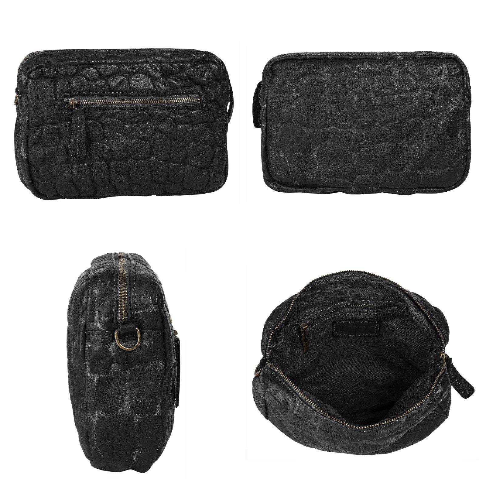 Samantha Look Schoudertas echt leer, made in italy
