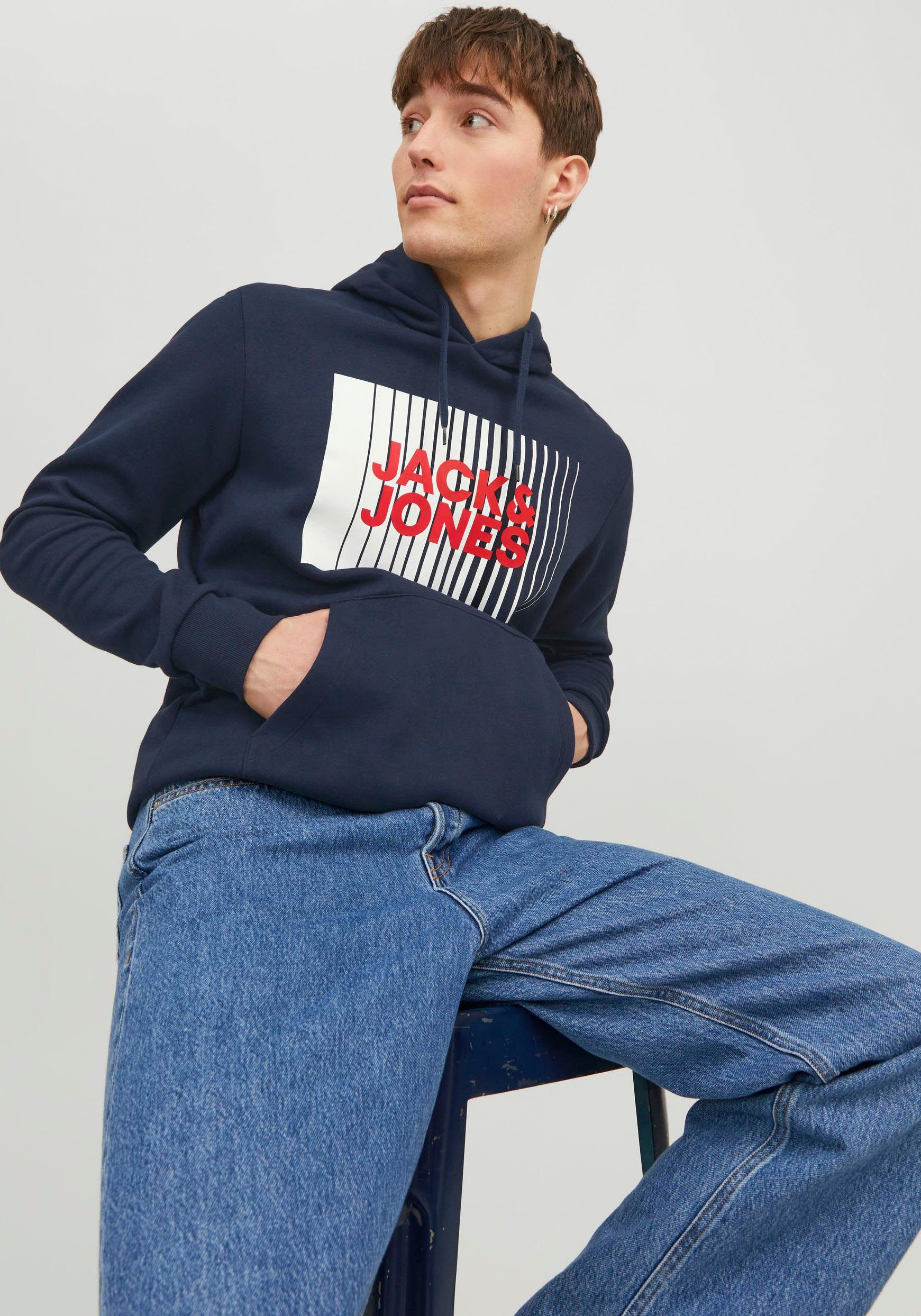 Jack & Jones Hoodie JJECORP LOGO SWEAT HOOD PLAY NOOS