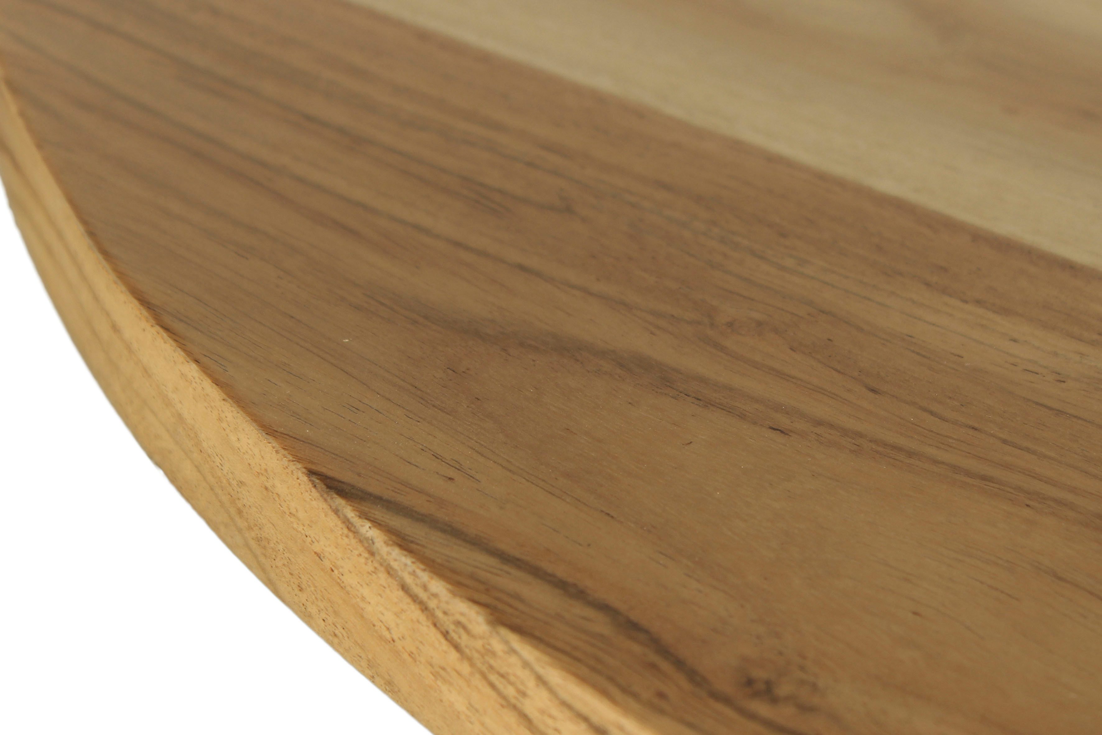 byLIVING Eettafel Arrow met 2,5 cm dikke, ronde massief houten tafelblad, d 100, h 77 cm (1 stuk)