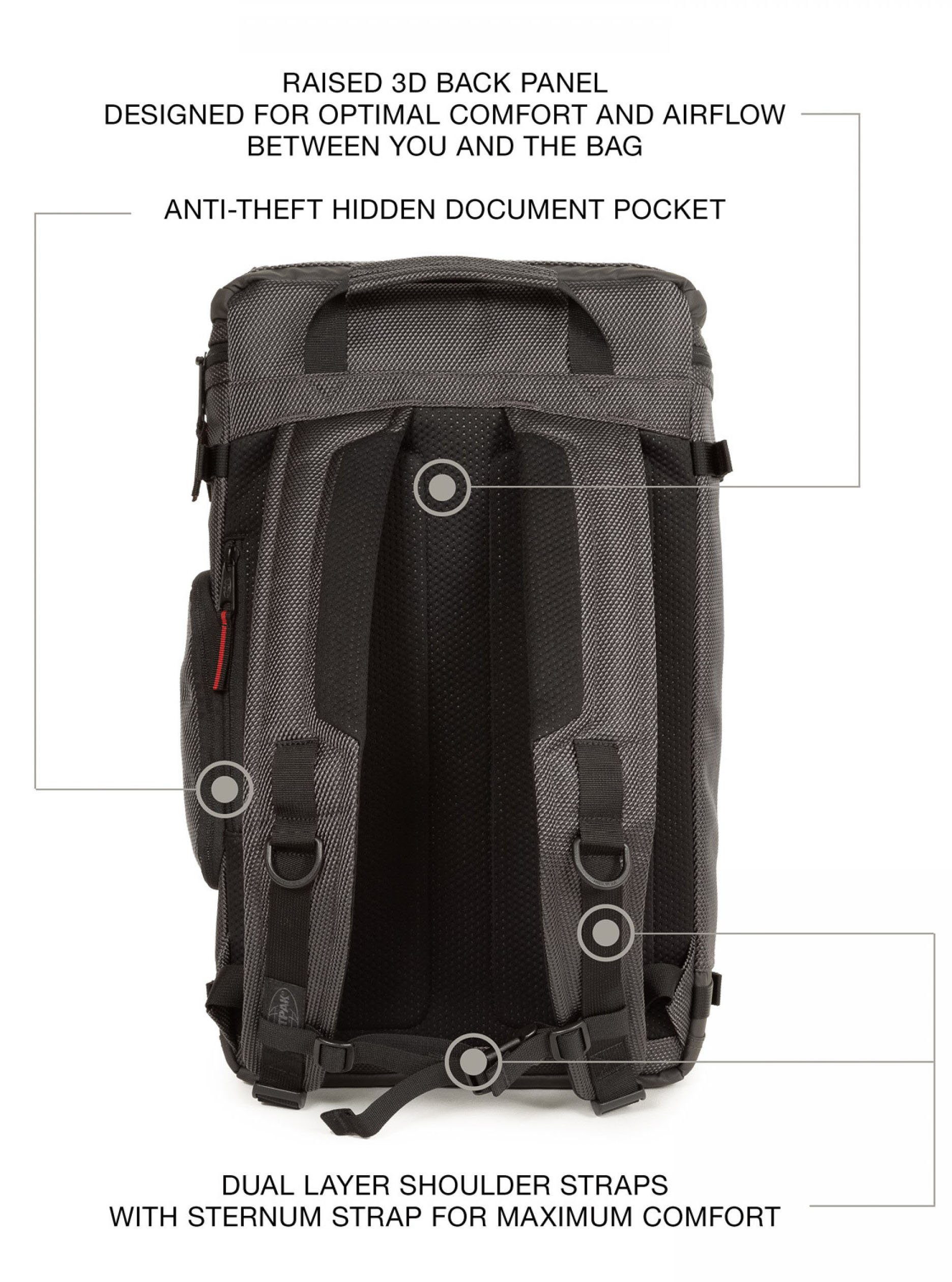 Eastpak Vrijetijdsrugzak TECUM top bevat gerecycled materiaal (global recycled standard)