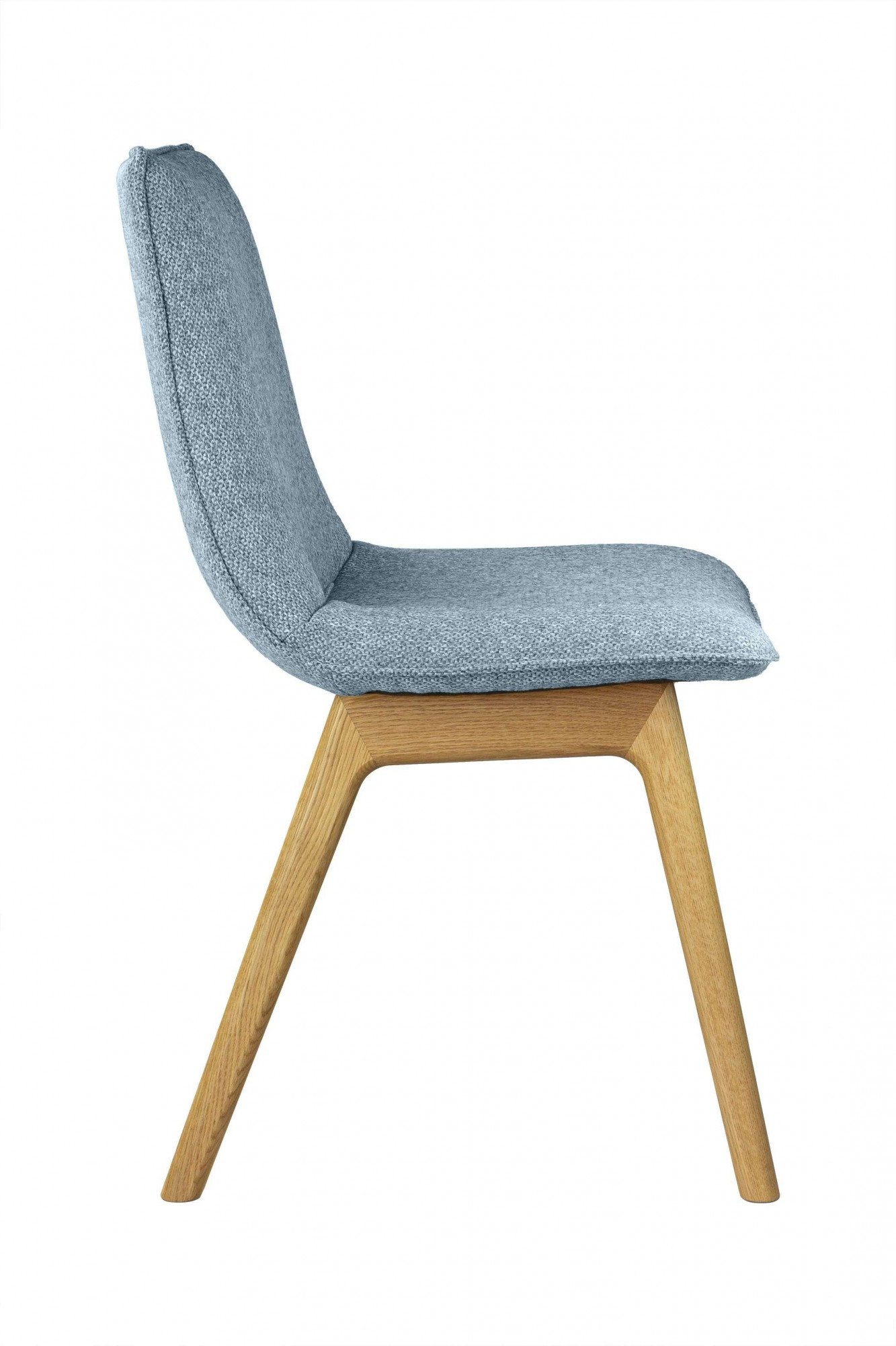 andas Eetkamerstoel Ramon met massief houten poten, verschillende stoffen (set, 2 stuks)