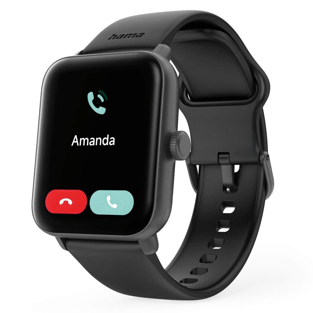Hama Smartwatch 1,65“ met GPS (fitness, belfunctie, hartslag, waterdicht)