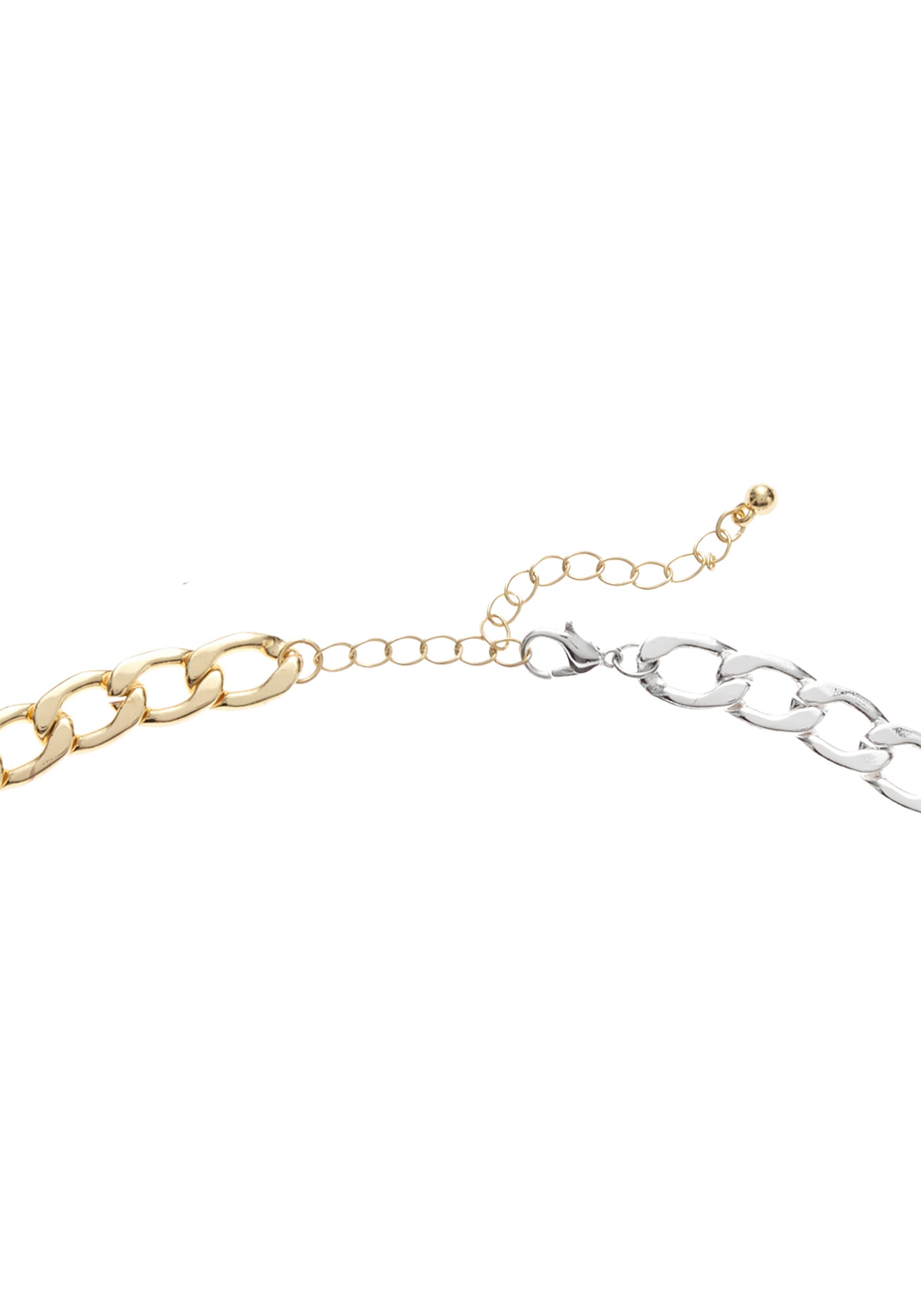 Lascana Schakelketting tweekleurige halsketting, brede schakelketting