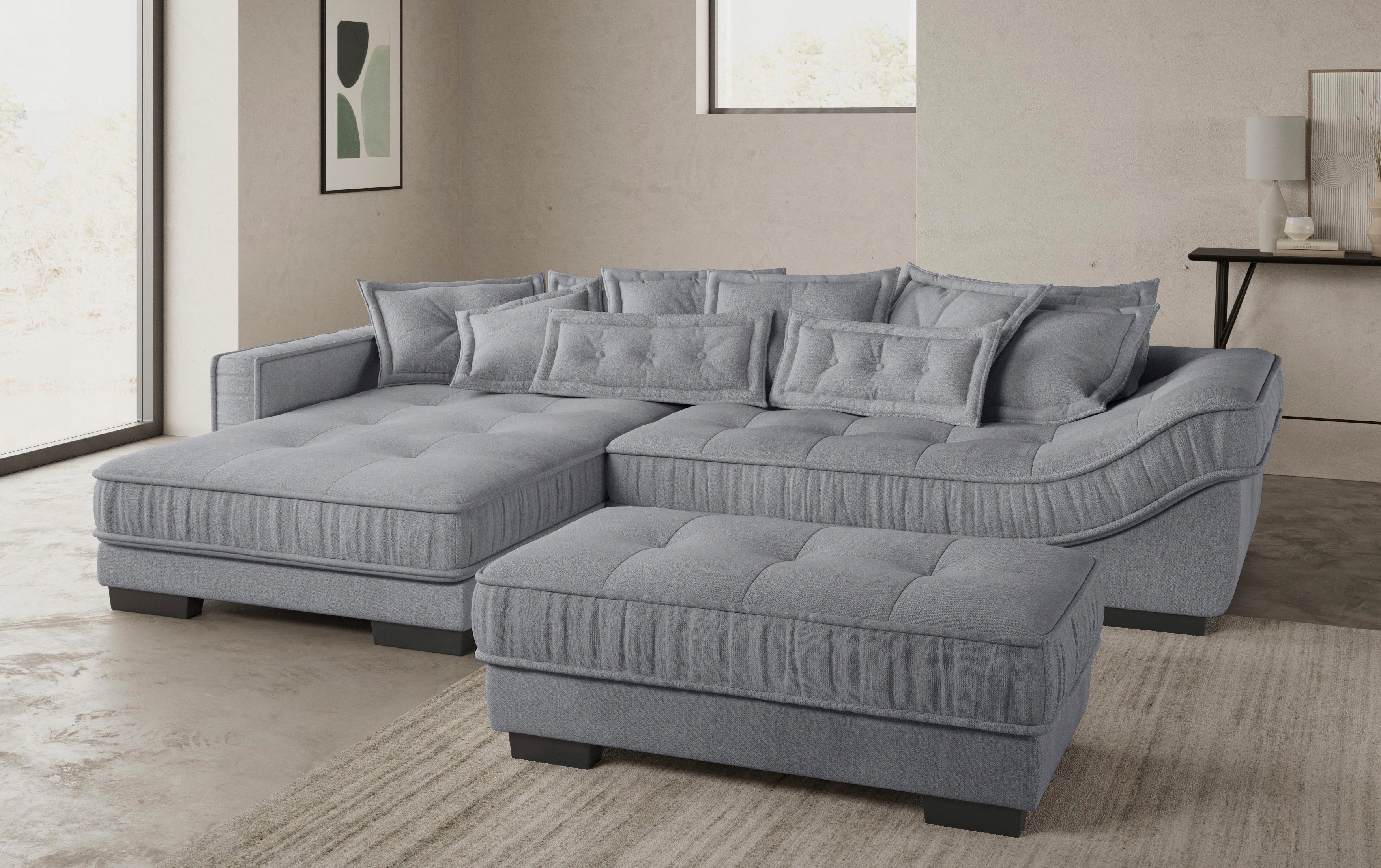 Mr. Couch Hoekbank Diwan II DuraFlex L-vorm DuraFlex koudschuim bekleding, tot 140 kg, 4 bekledingskwaliteiten