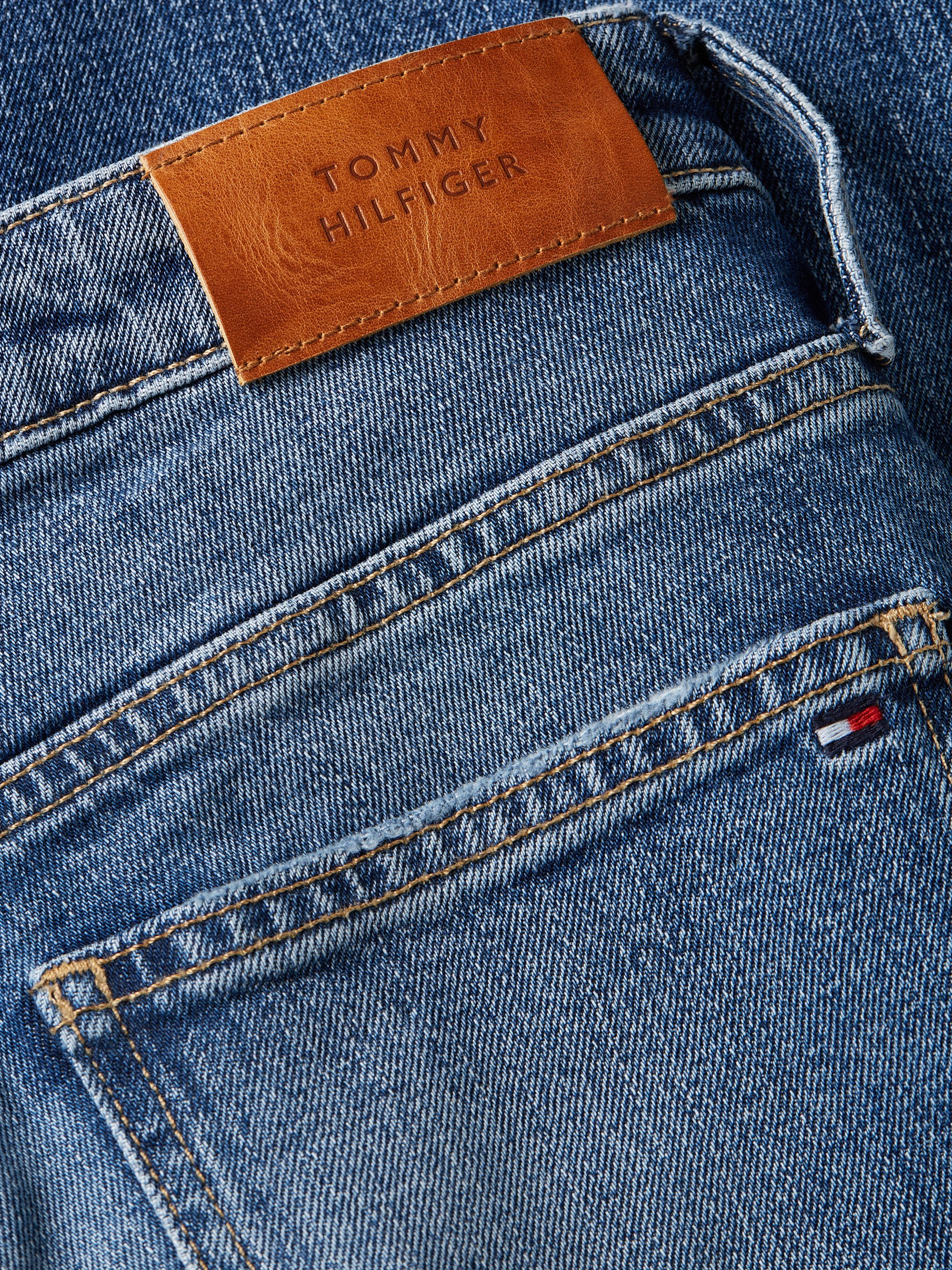 Tommy Hilfiger Bootcut jeans BOOTCUT RW BEA met leren badge