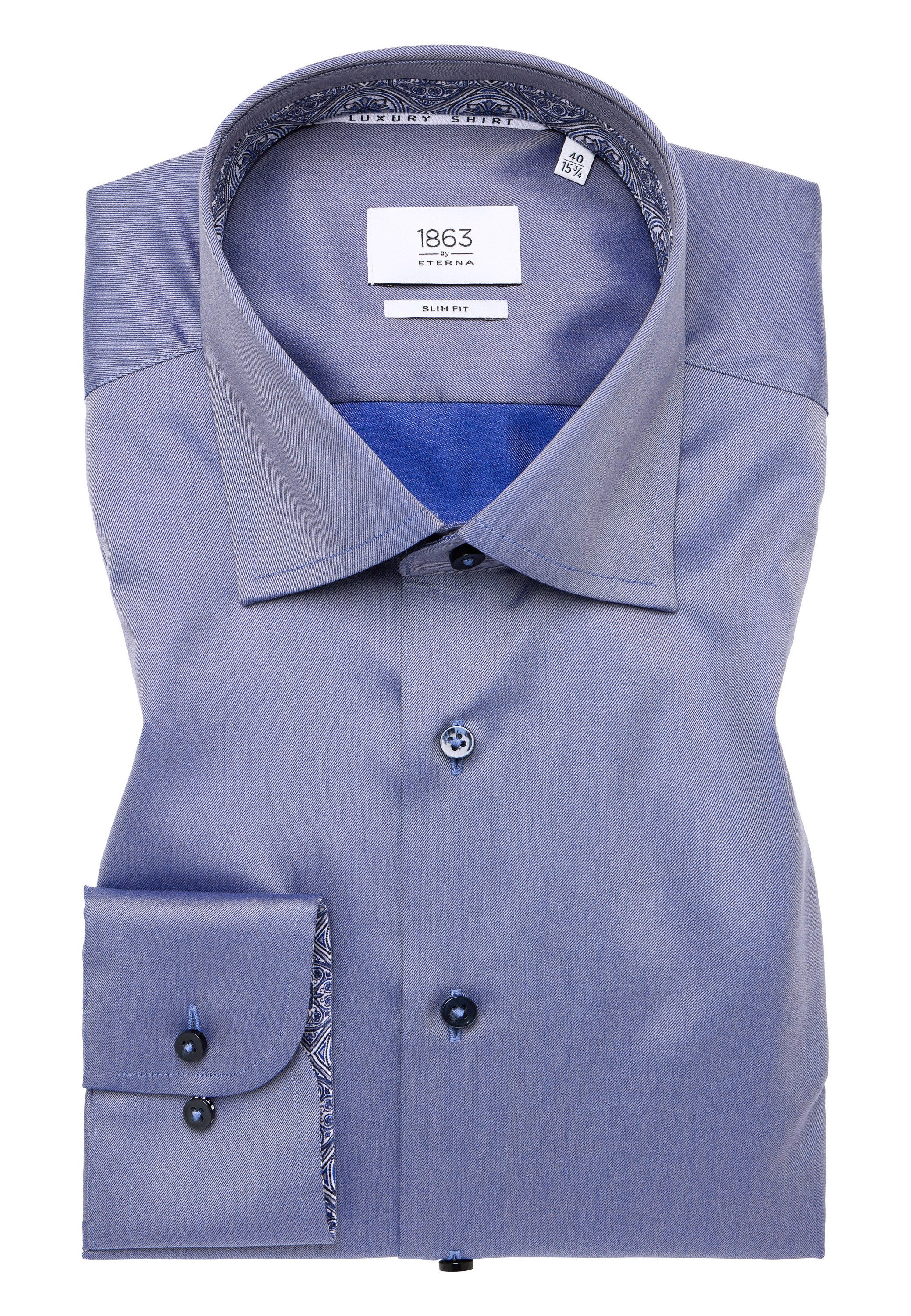 Eterna Overhemd met lange mouwen Slim fit NON IRON (strijkvrij)