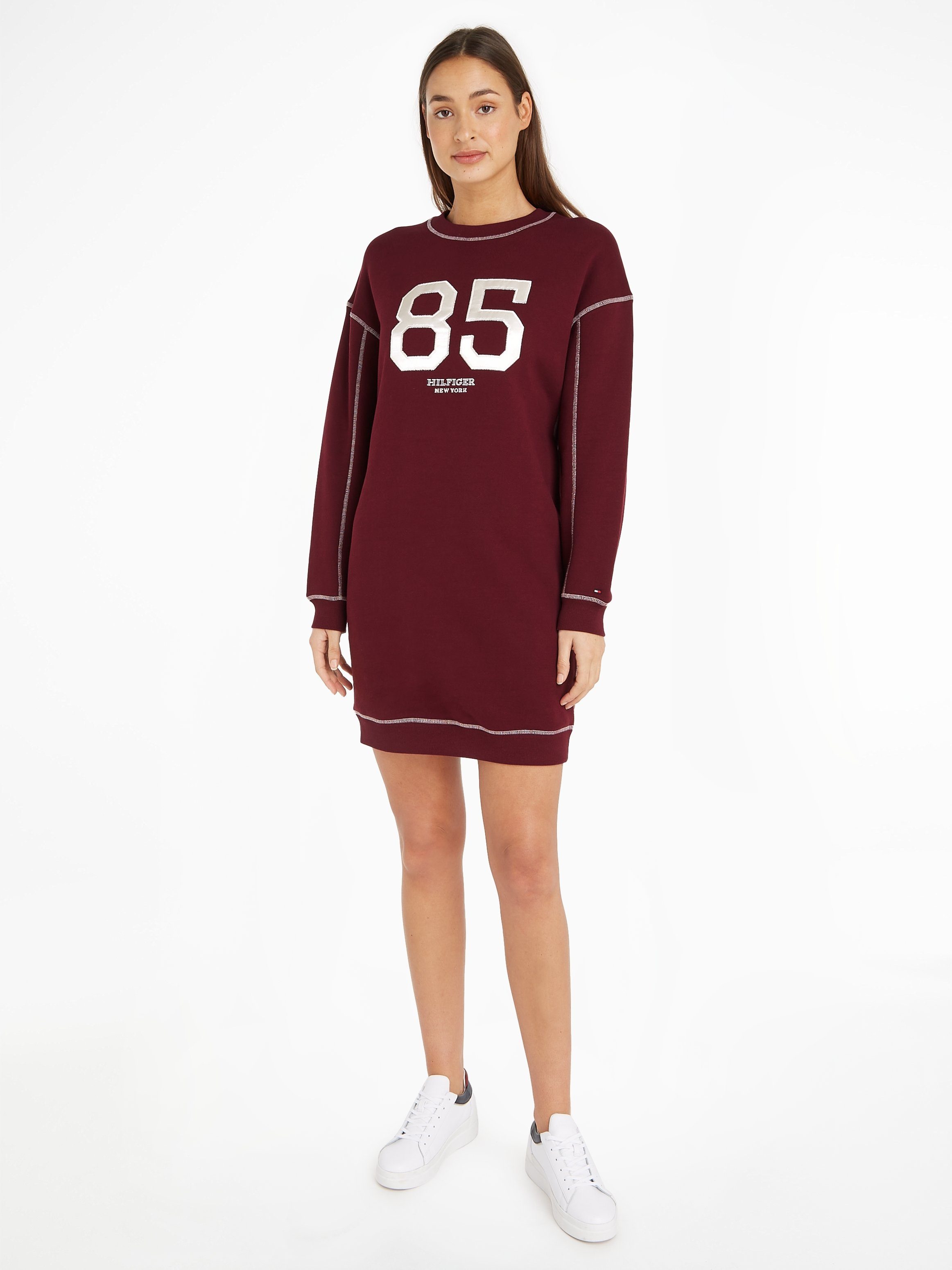 Tommy Hilfiger Sweatjurk VARSITY 85 SWTSHIRT DRESS LS