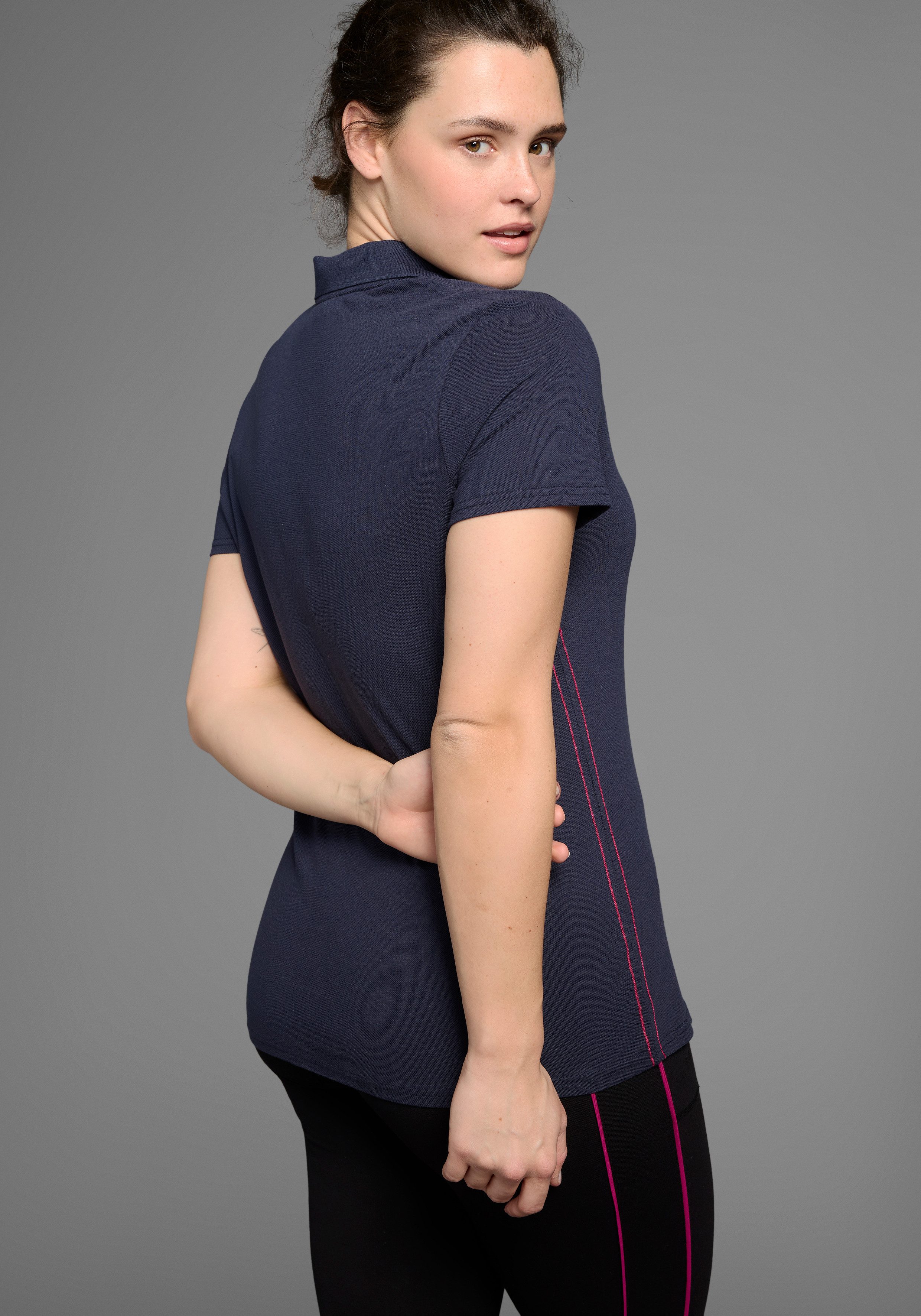 KangaROOS Poloshirt Korte mouwen, effen, polokraag, van katoen