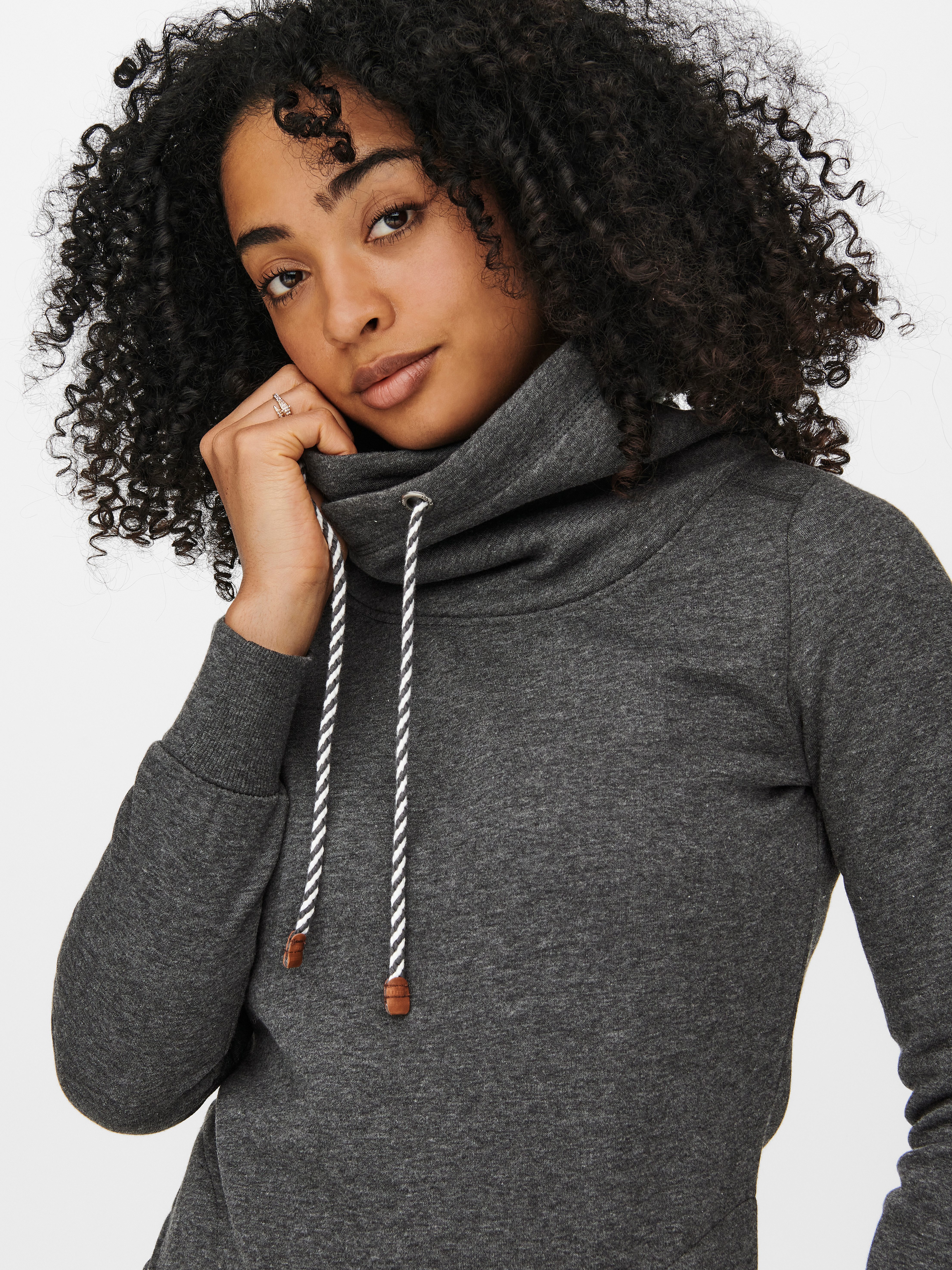 Only Sweatshirt ONLBETTE L/S LONG HIGH NECK SWT