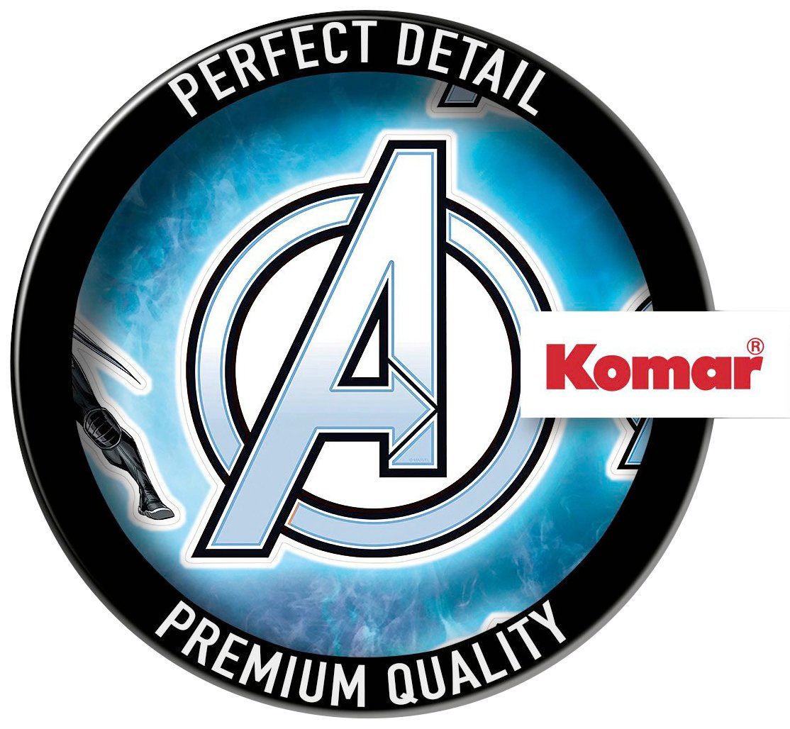 Komar Wandfolie Avengers Plates - afm. 100 x 70 cm zelfklevend, wandstickers, kinderkamer (7-delig)