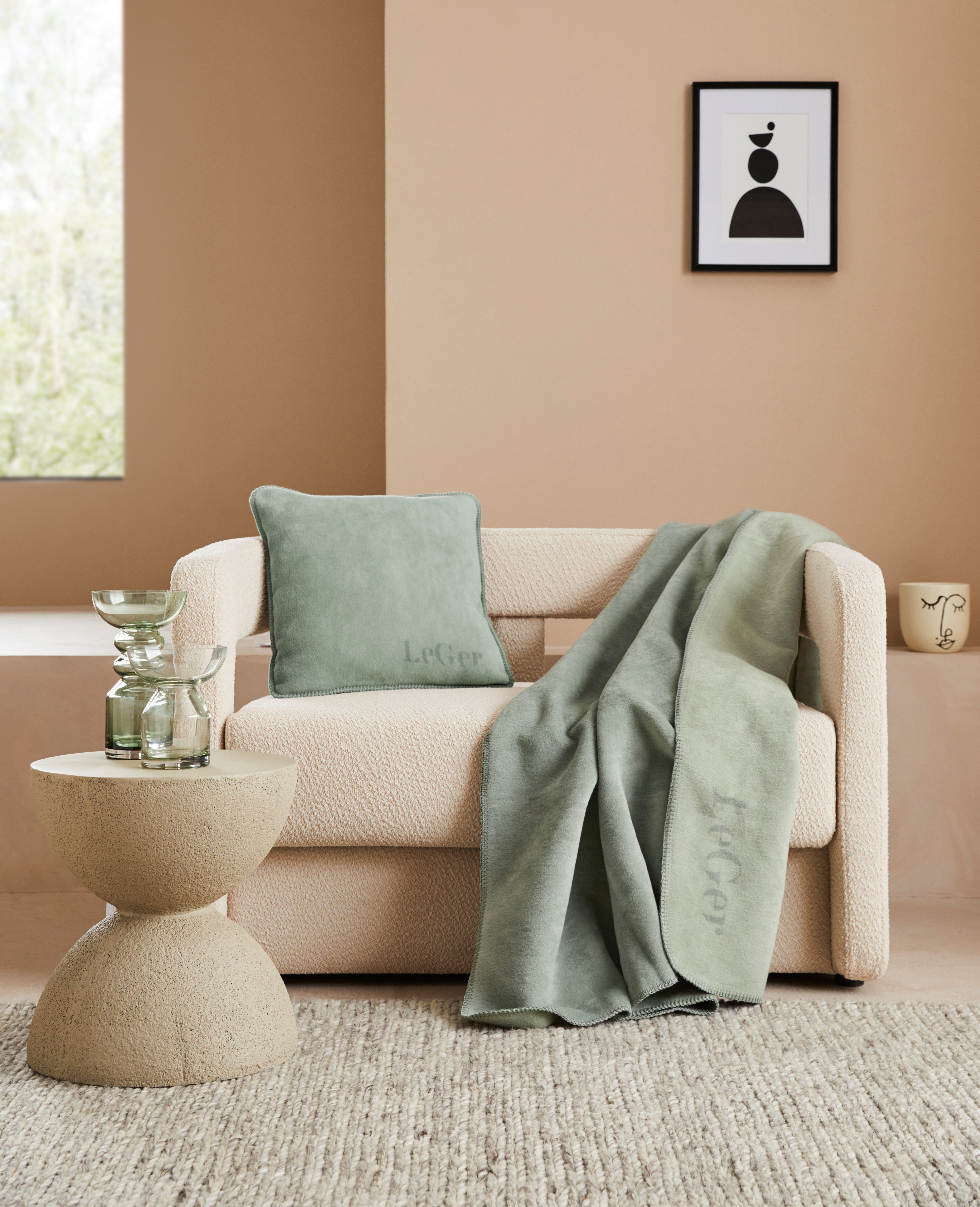 LeGer Home by Lena Gercke Deken Anisa met modern opschrift, knuffeldeken