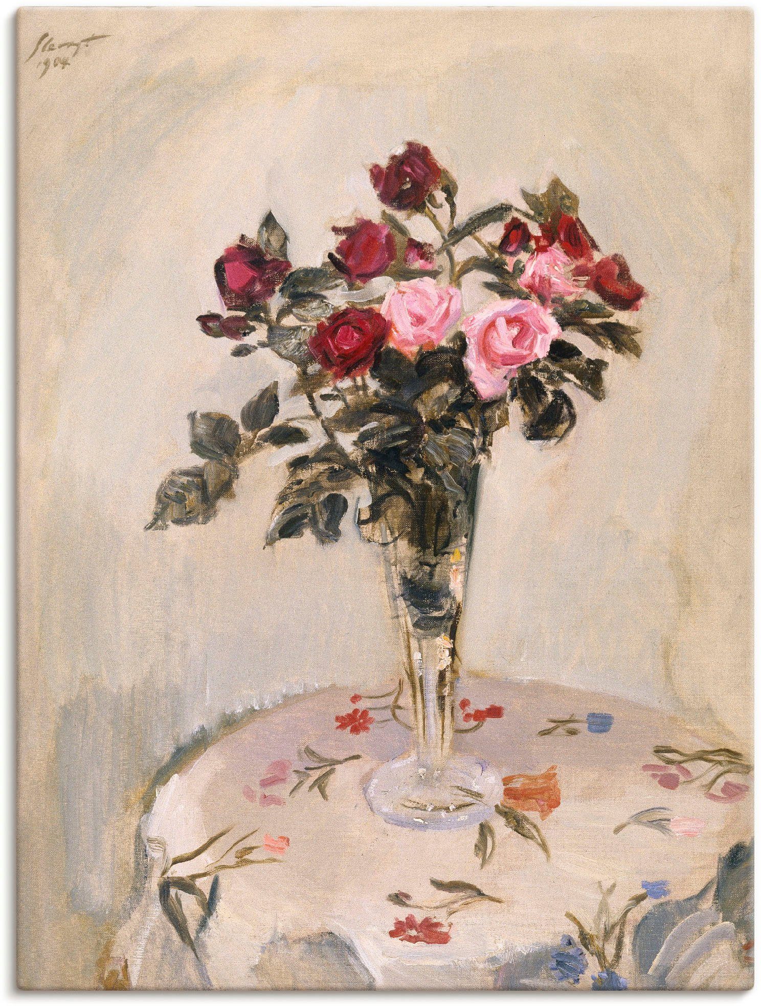 Artland Artprint Stilleven met rozen. 1904 in vele afmetingen & productsoorten -artprint op linnen, poster, muursticker / wandfolie ook geschikt voor de badkamer (1 stuk)