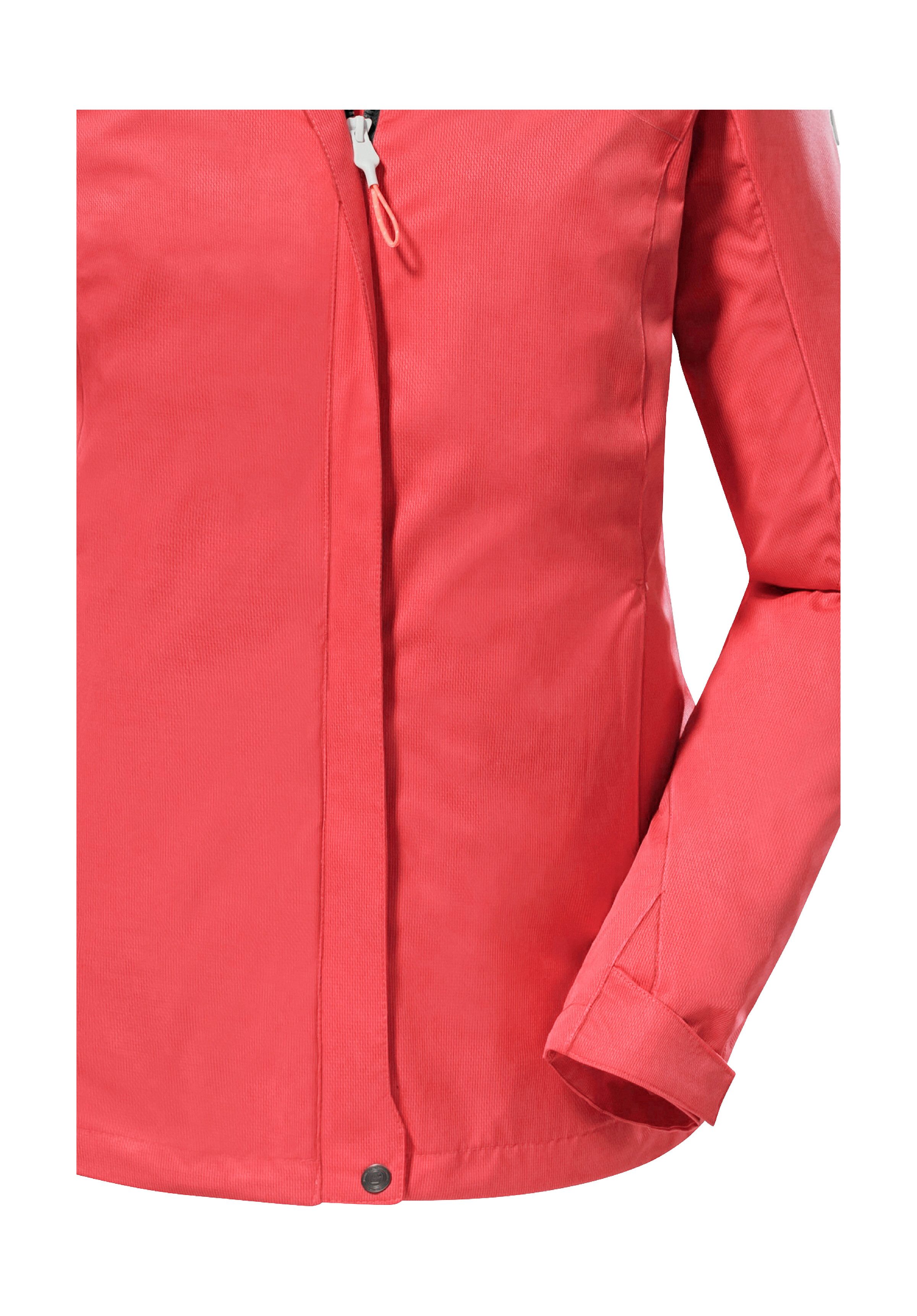 Killtec Outdoorjack KOS 133 WMN JCKT Water- en winddichte damesjack met afneembare capuchon, PFAS-vrij