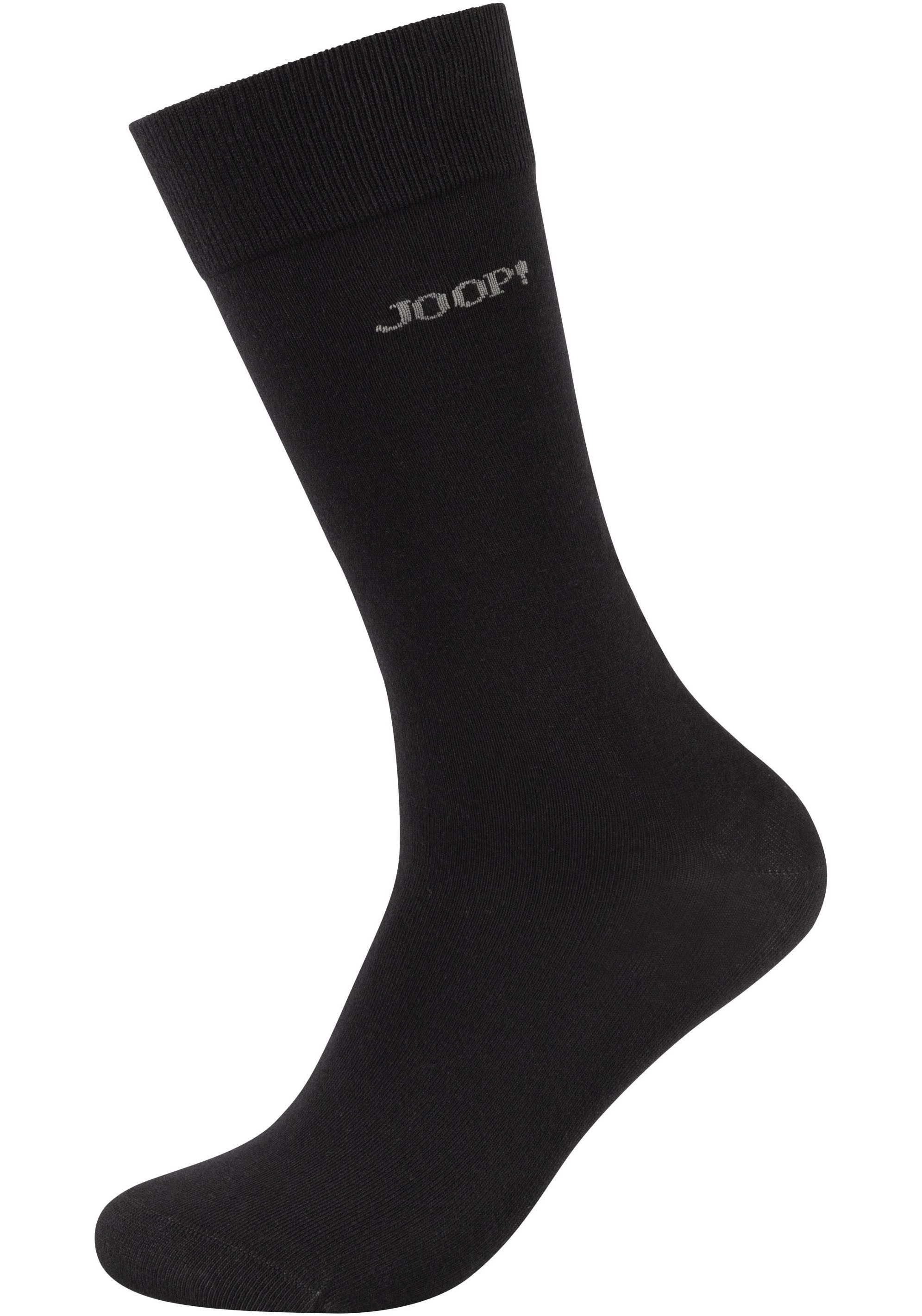 JOOP! Sokken Premium Essentials, versterkte hiel, duurzame teen (Set van 4)