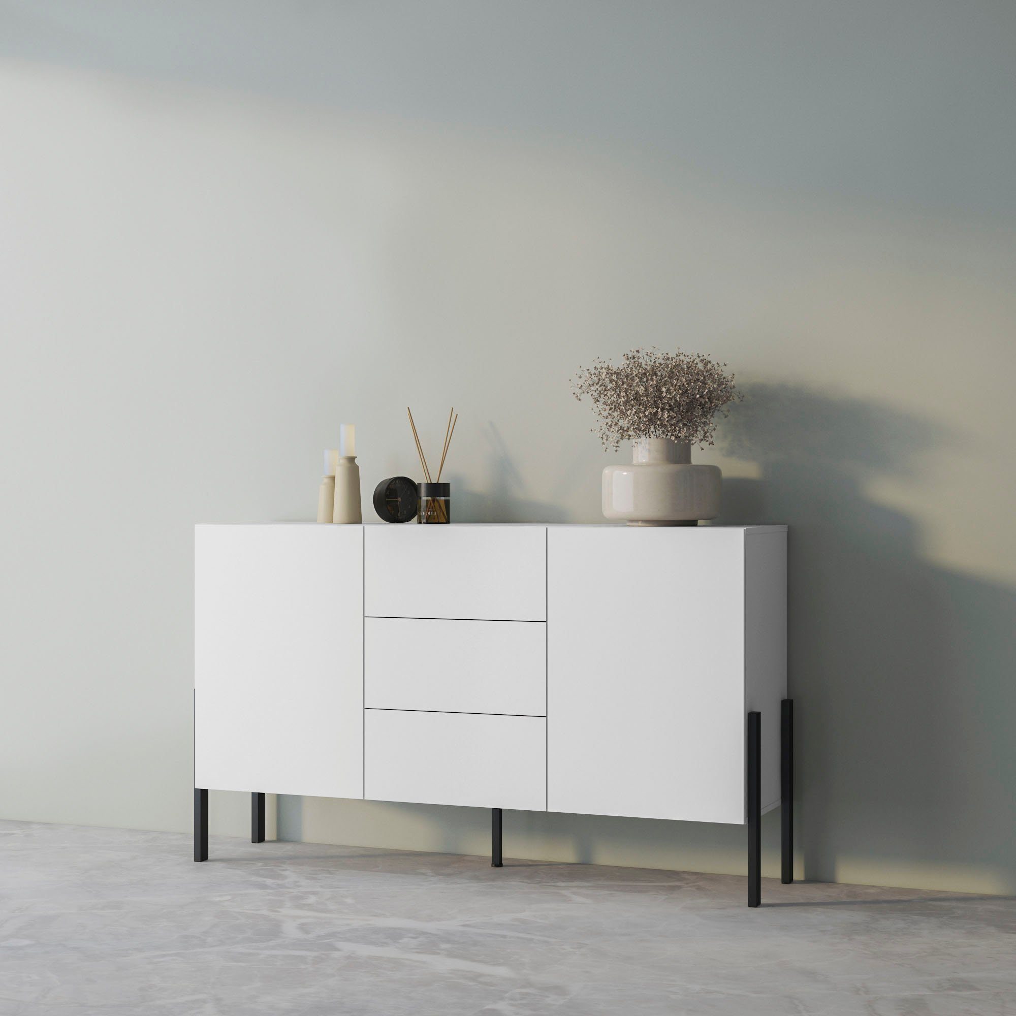 INOSIGN Dressoir Jukon, breedte 150 of 180 cm, moderne grepless commode