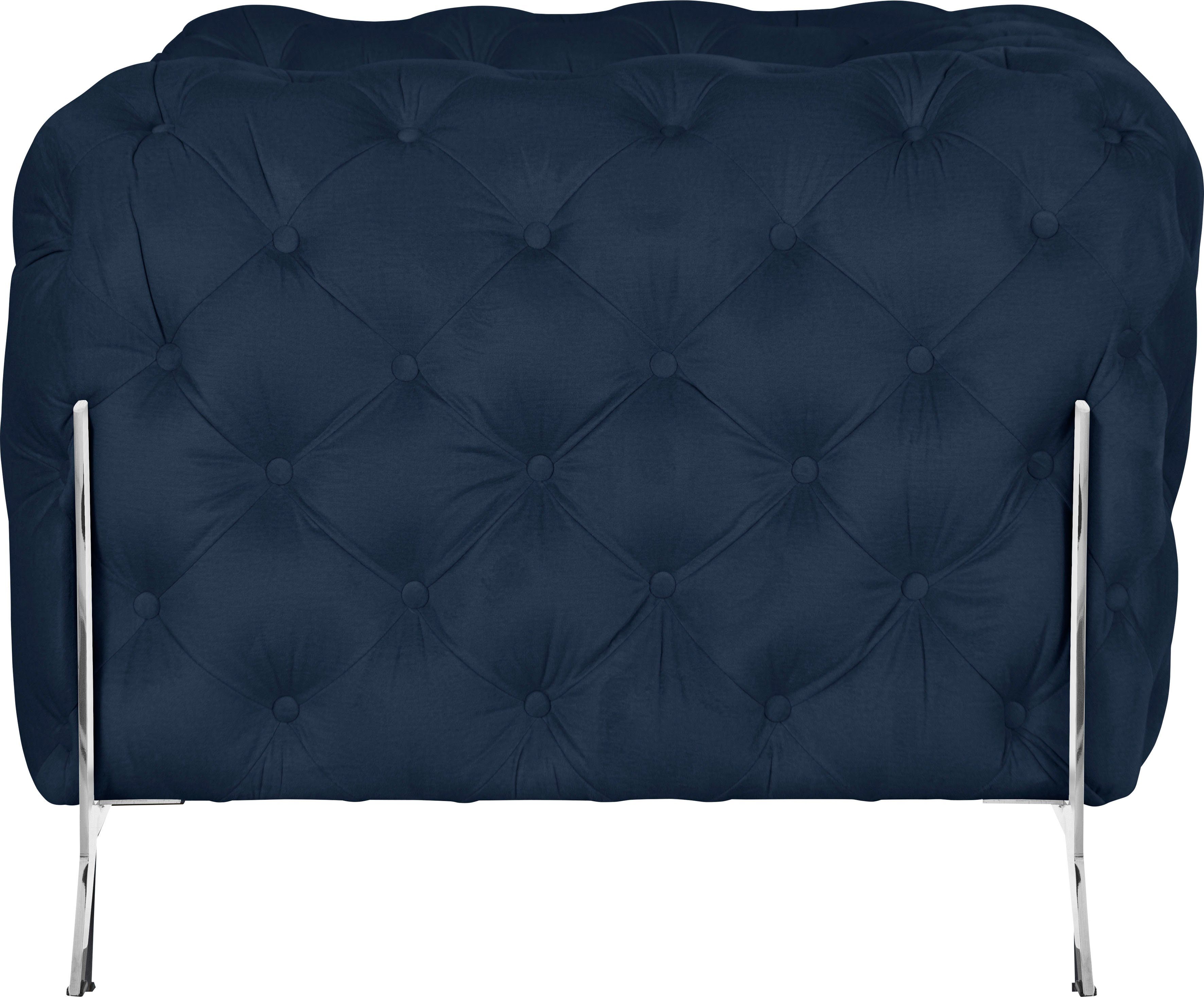 Leonique Chesterfield-fauteuil Amaury Fauteuil luxueuze capitonnage, moderne chesterfield look, kleur van de poten ter keuze